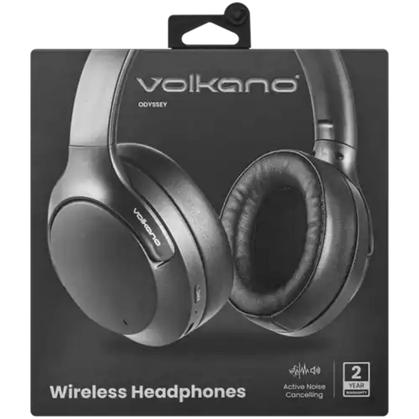 Image of Volkano Black Odyssey ANC Bluetooth Wireless Headphones