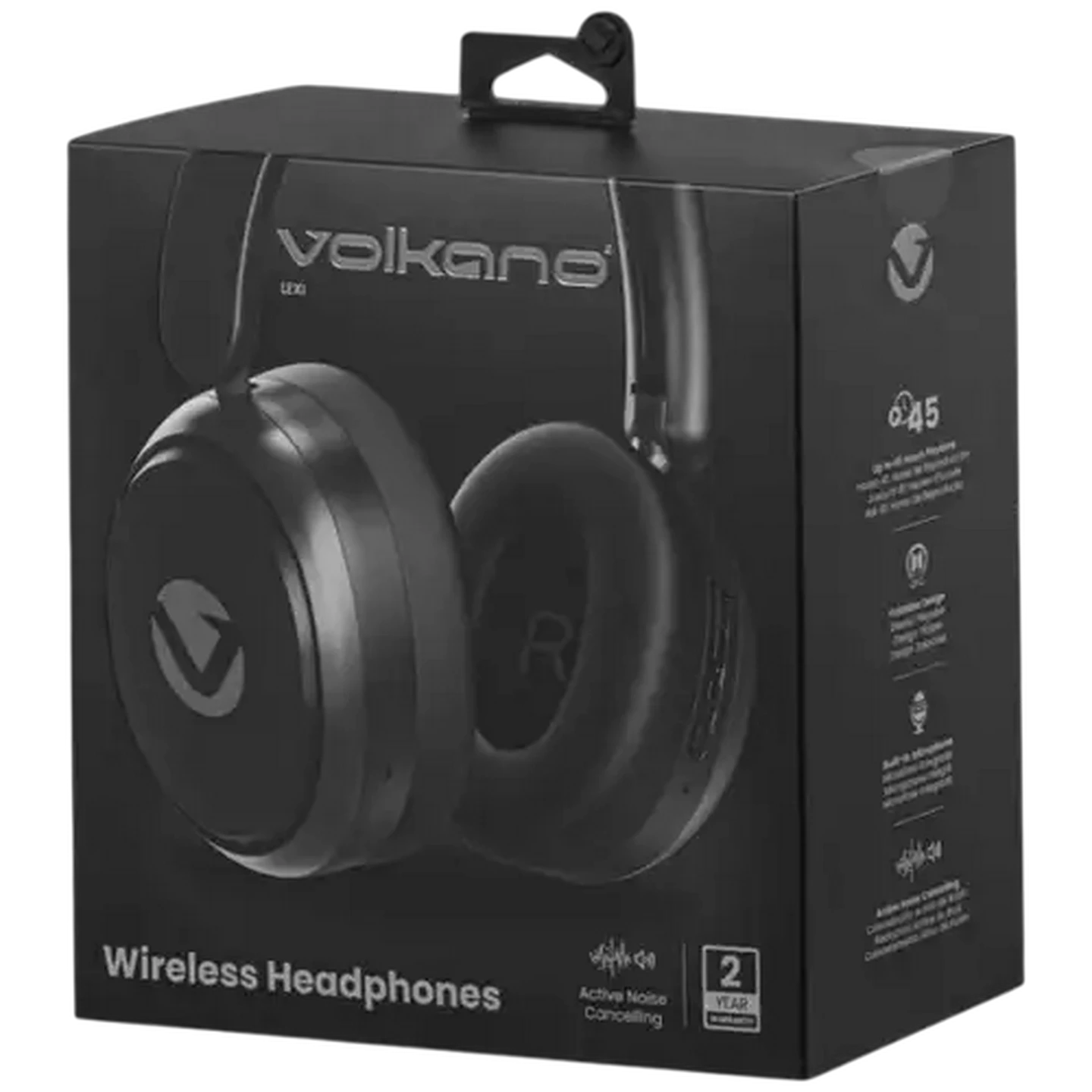 Image of Volkano Black Lexi Bluetooth Headphones with ANC