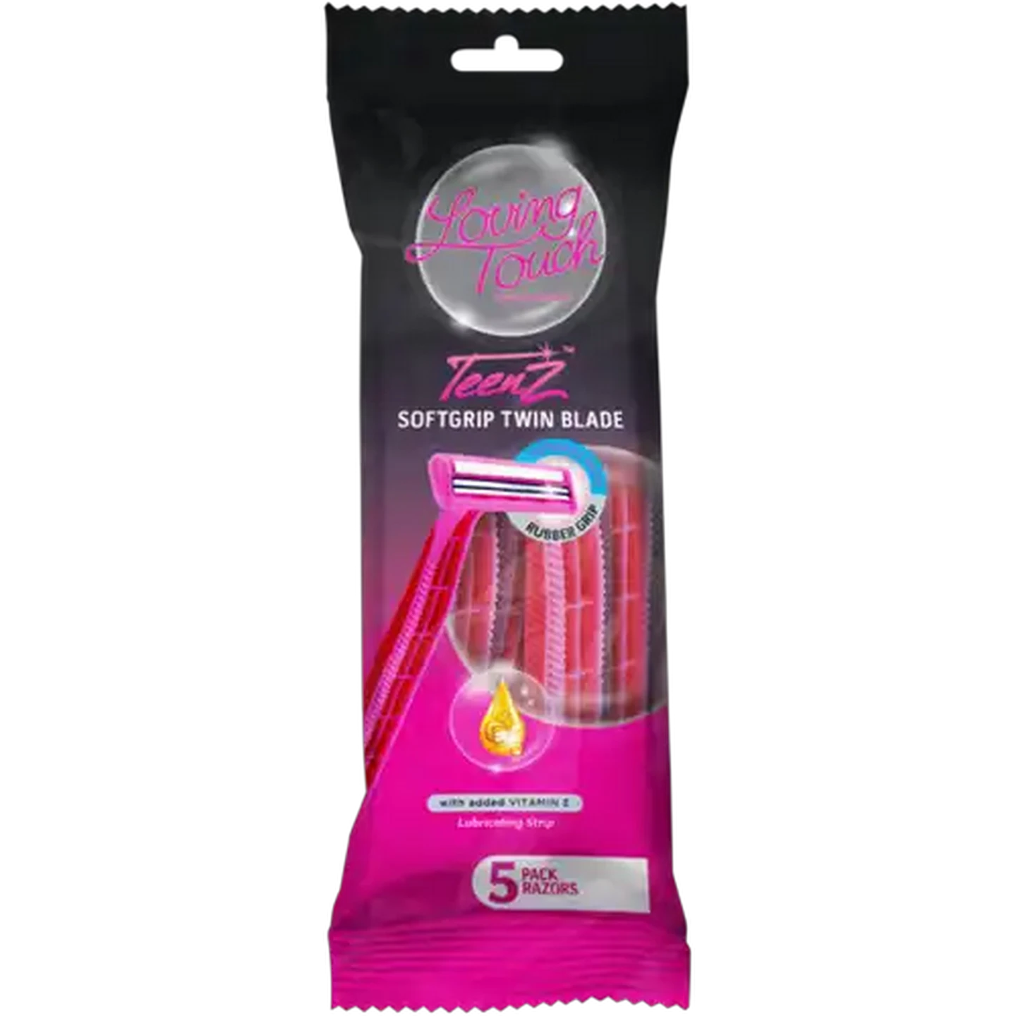 Image of Loving Touch Soft Grip Women's Disposable Razors 5 Pack