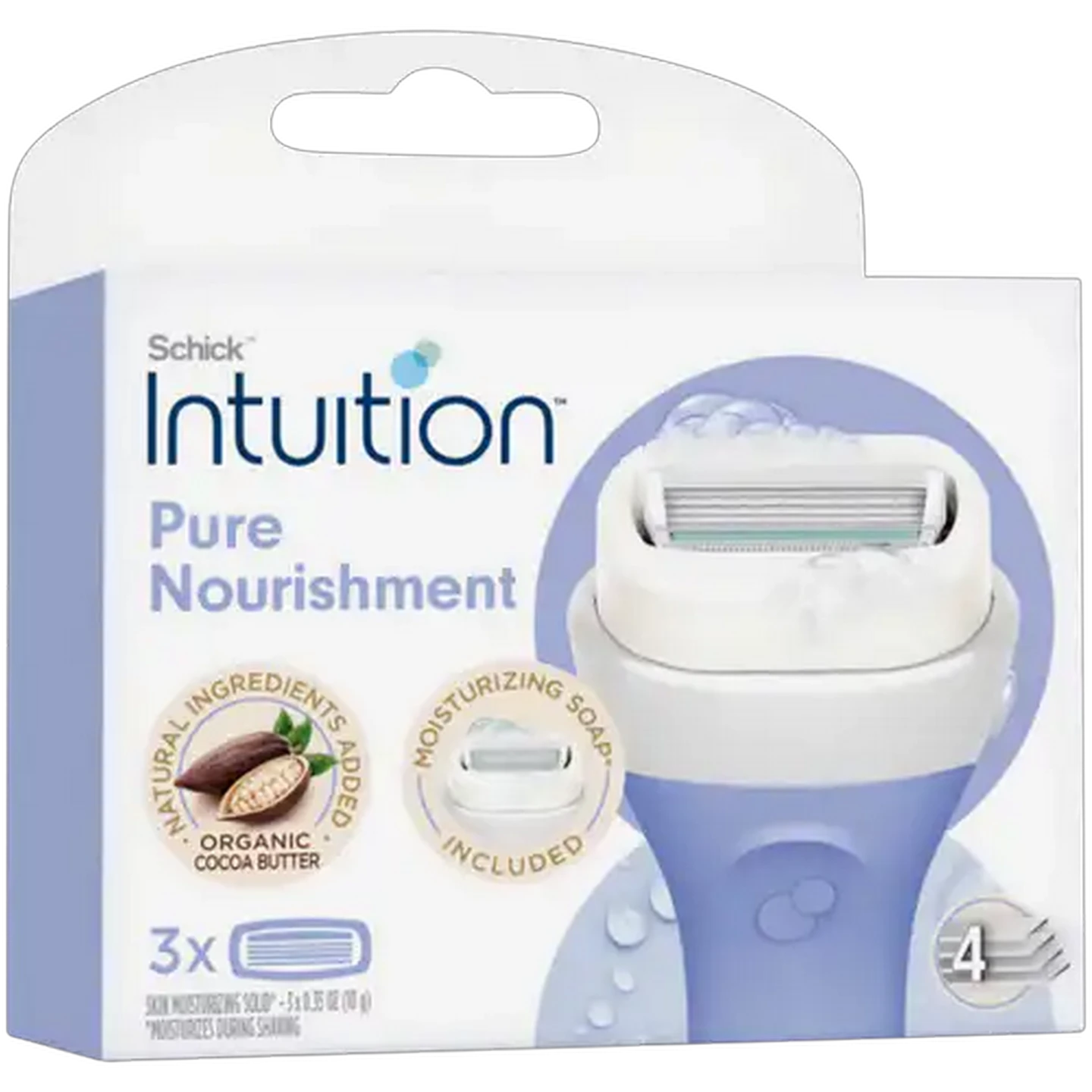 Image of Schick Intuition Pure Nourishment Blades 3 Pack