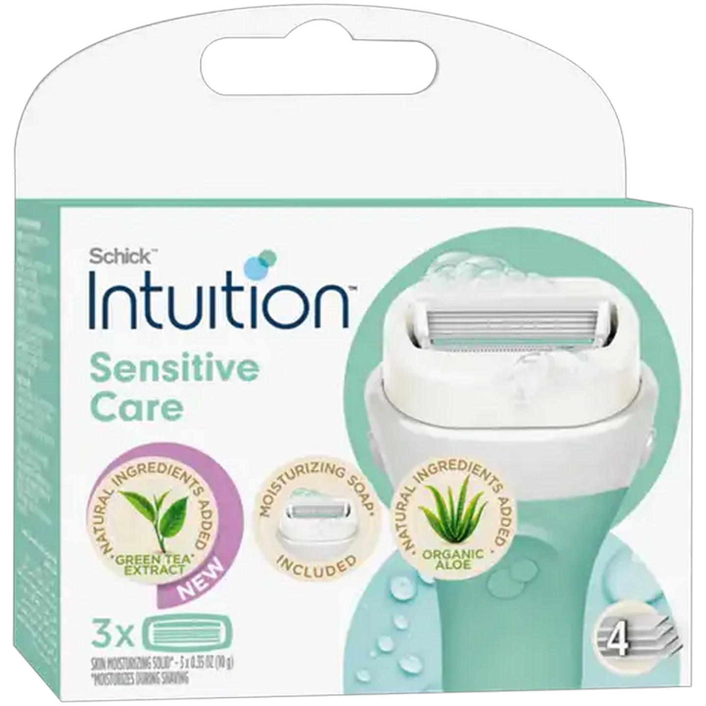 Image of Schick Intuition Sensitive Care Blades 3 Pack