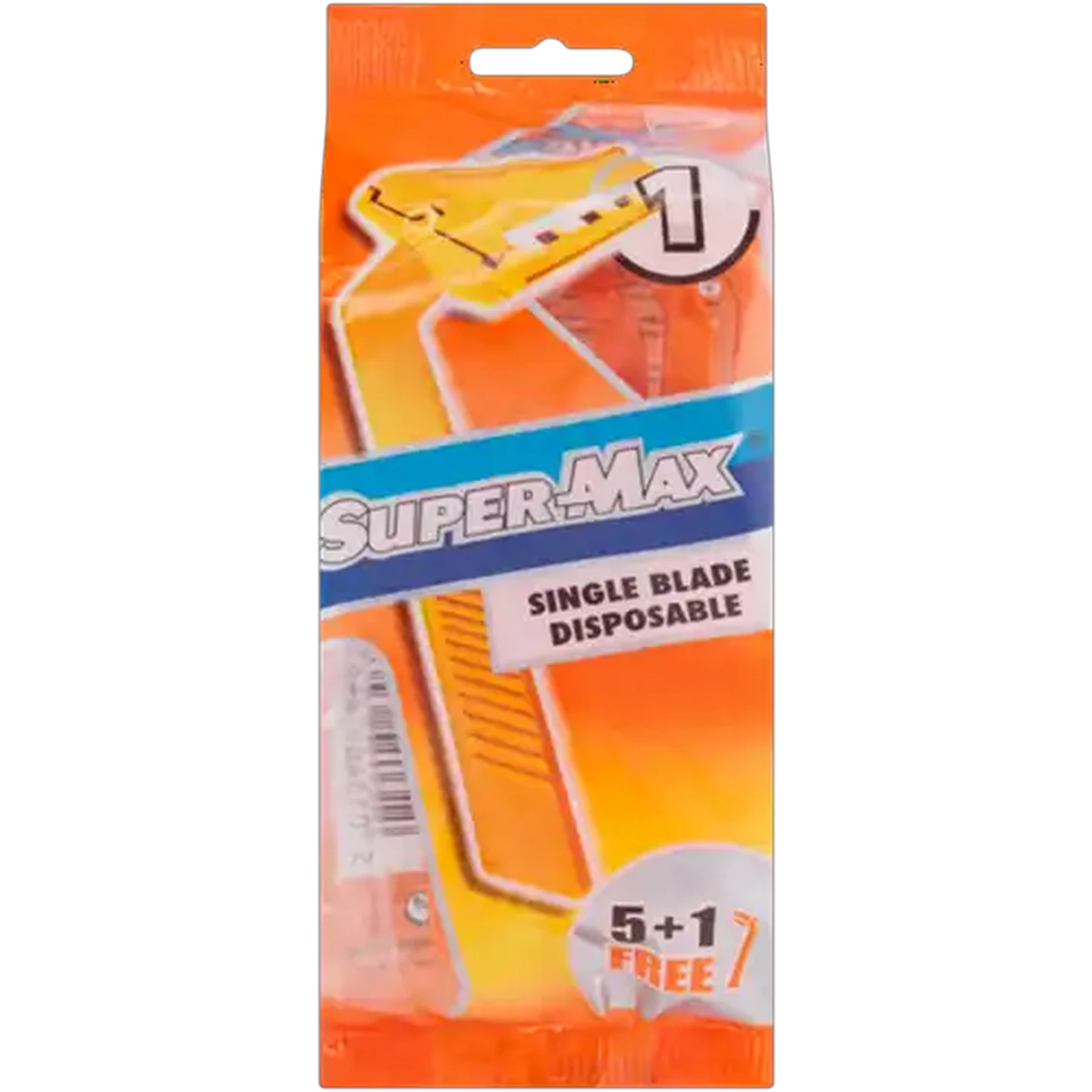 Image of Super-Max Single Blade Disposable Razors 6 Pack