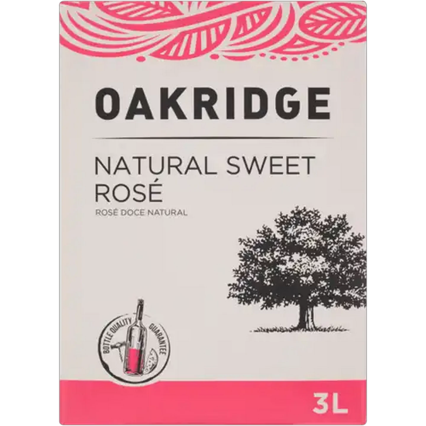 Image of Oakridge Natural Sweet Rosé Rosé Wine Box 3L