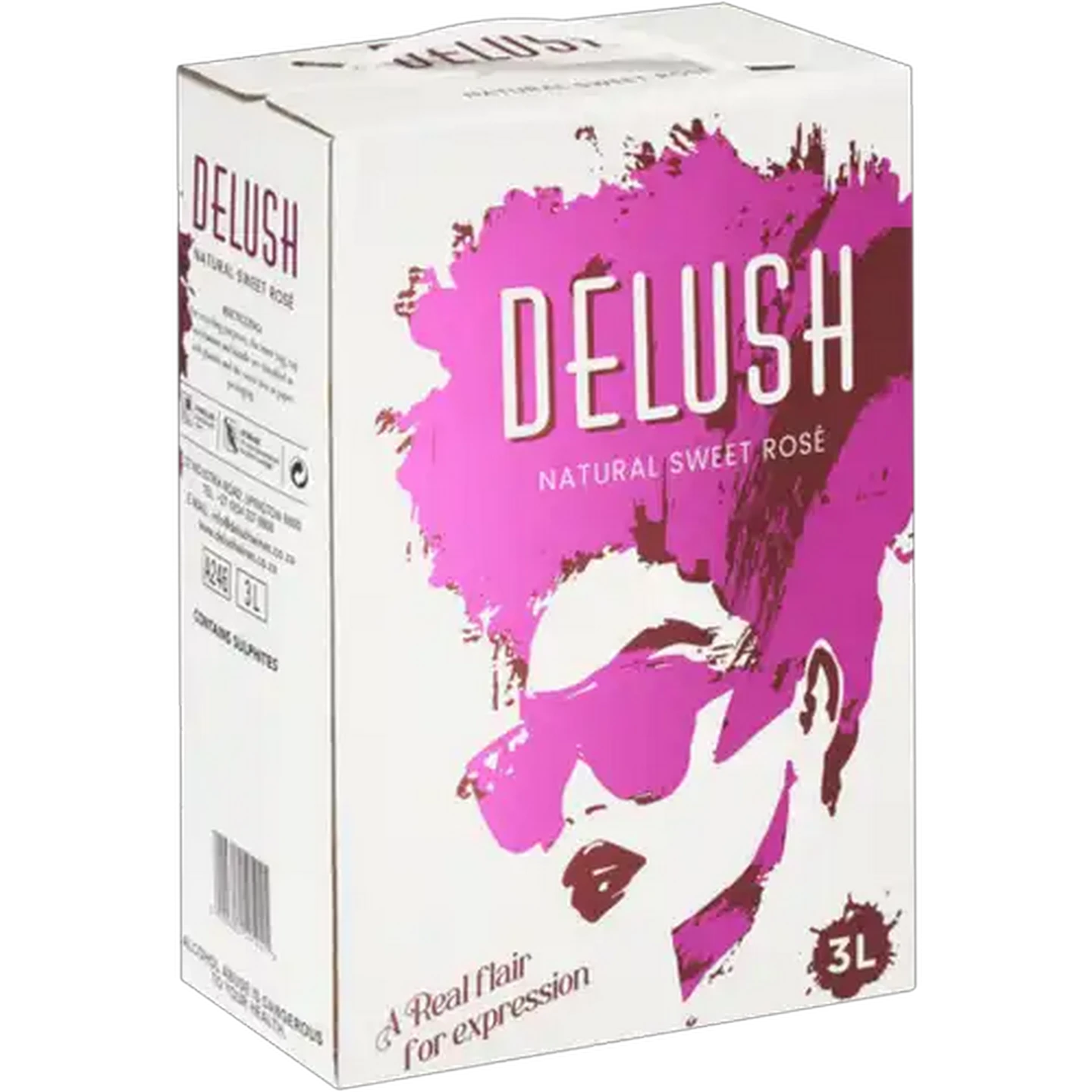 Image of Delush Natural Sweet Rosé Wine Box 3L