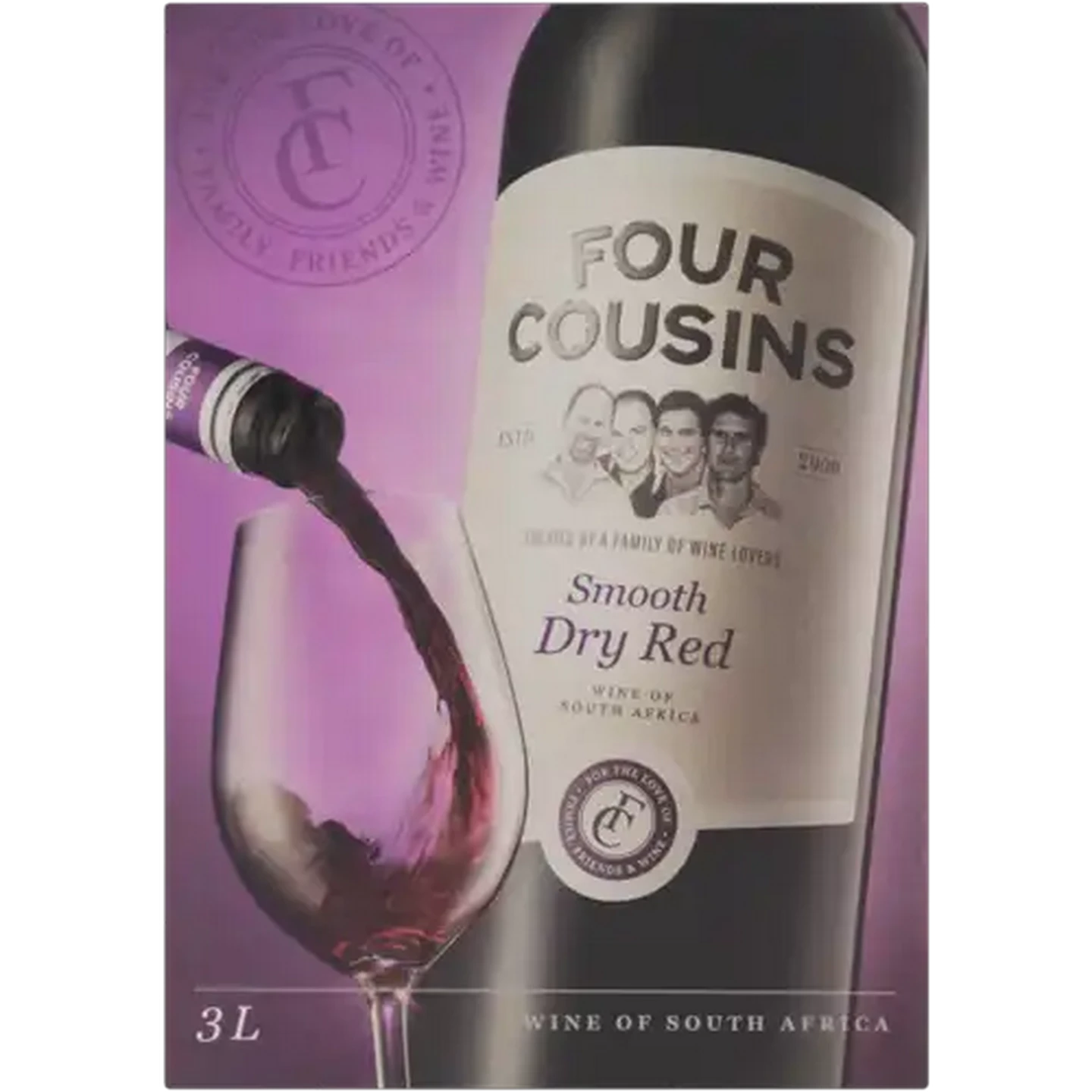 Image of Four Cousins Dry Red Wine Box 3L