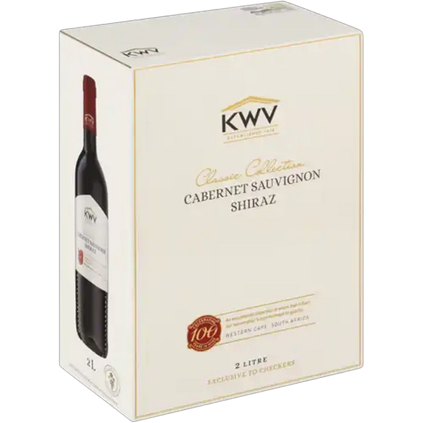Image of KWV Classic Cabernet Sauvignon Shiraz Red Wine Box 2L