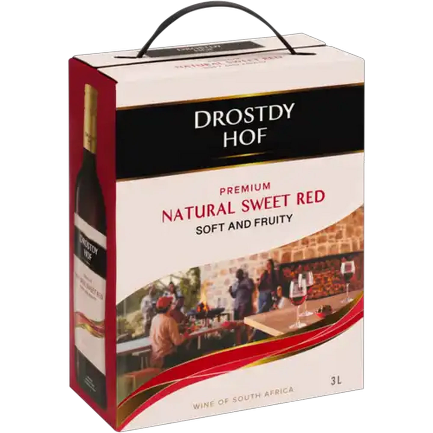 Image of Drostdy Hof Natural Sweet Red Wine Box 3L