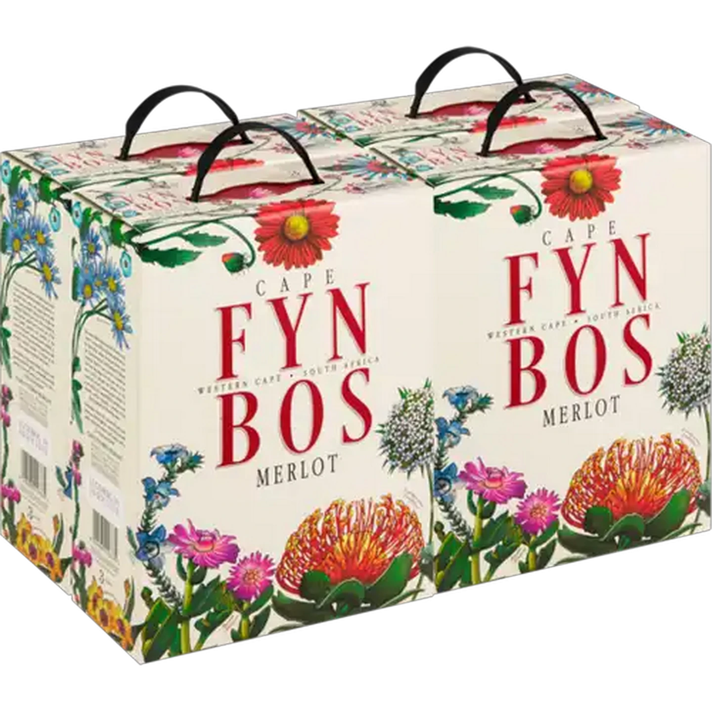 Image of Cape Fynbos Merlot Red Wine Boxes 4 x 3L