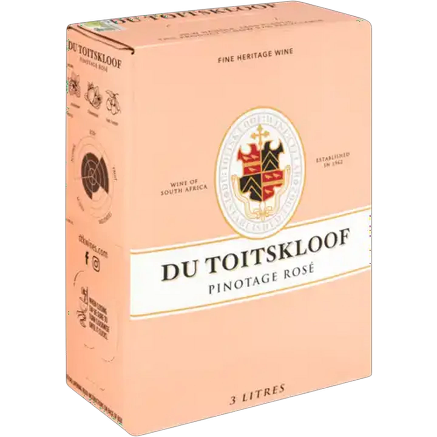 Image of Du Toitskloof Heritage Pinotage Rosé Box 3L