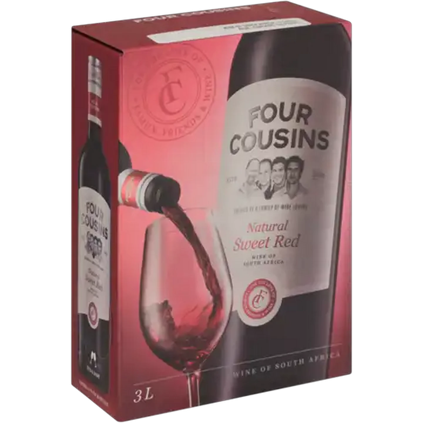 Image of Four Cousins Natural Sweet Red Wine Box 3L