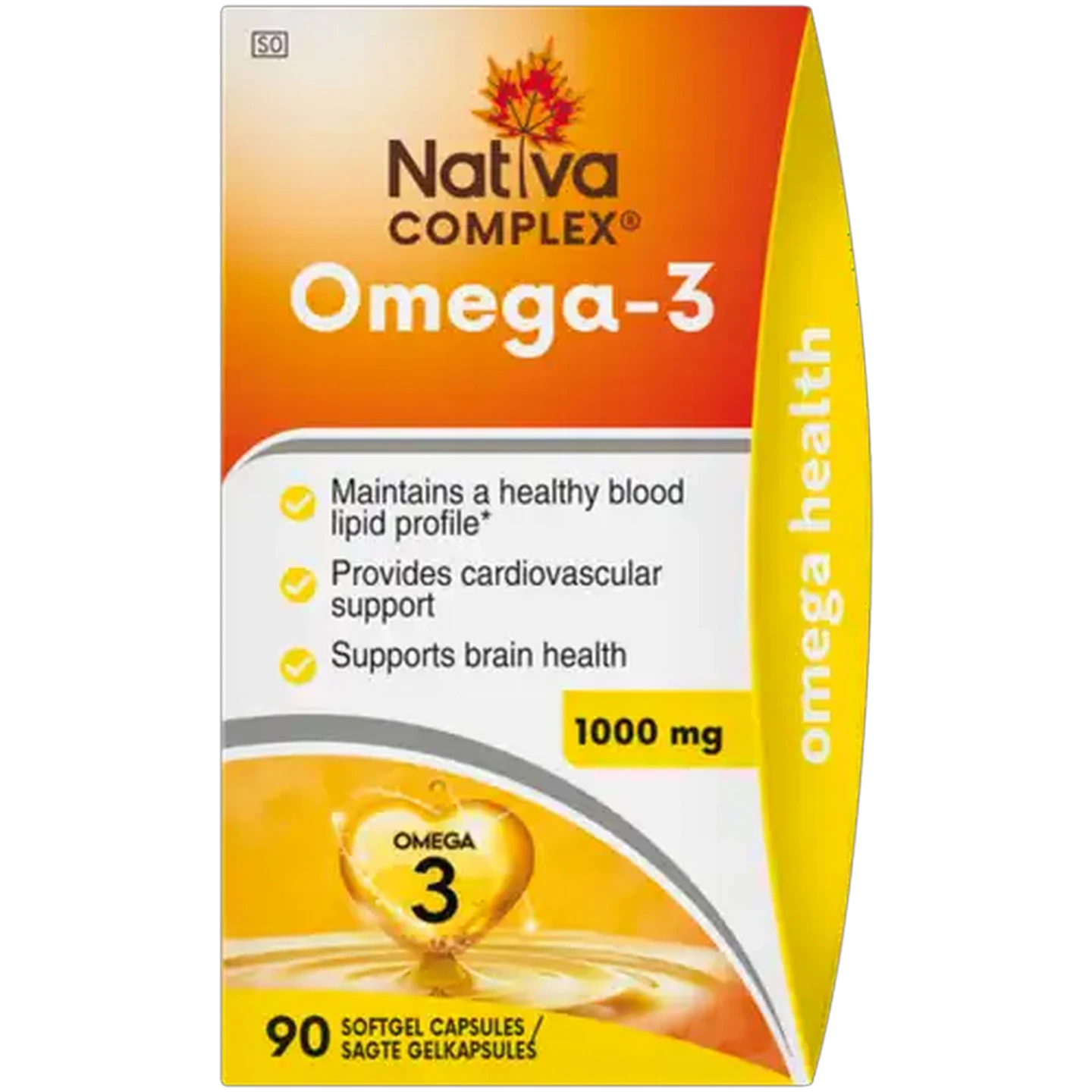 Image of Nativa Complex 1000mg Omega-3 Complex Softgel Capsules 90 Pack