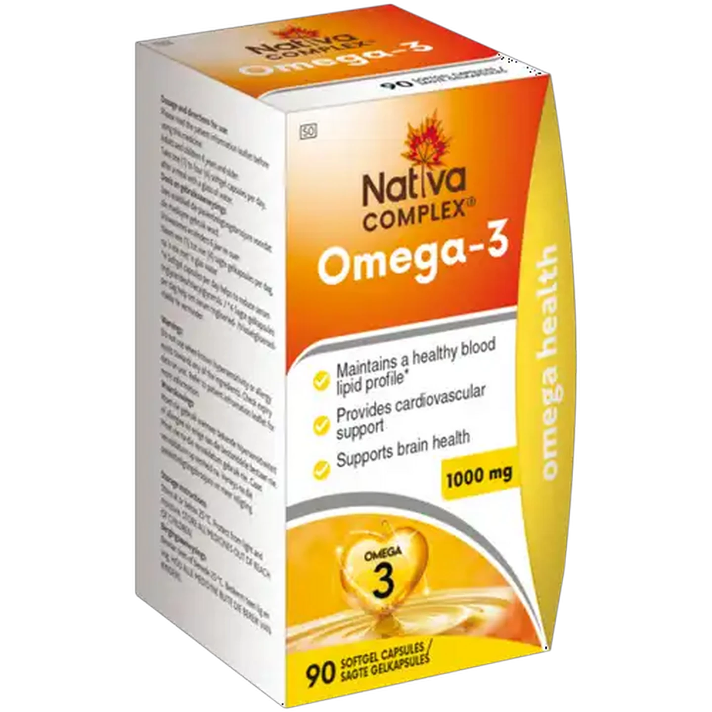 Image of Nativa Complex 1000mg Omega-3 Complex Softgel Capsules 90 Pack