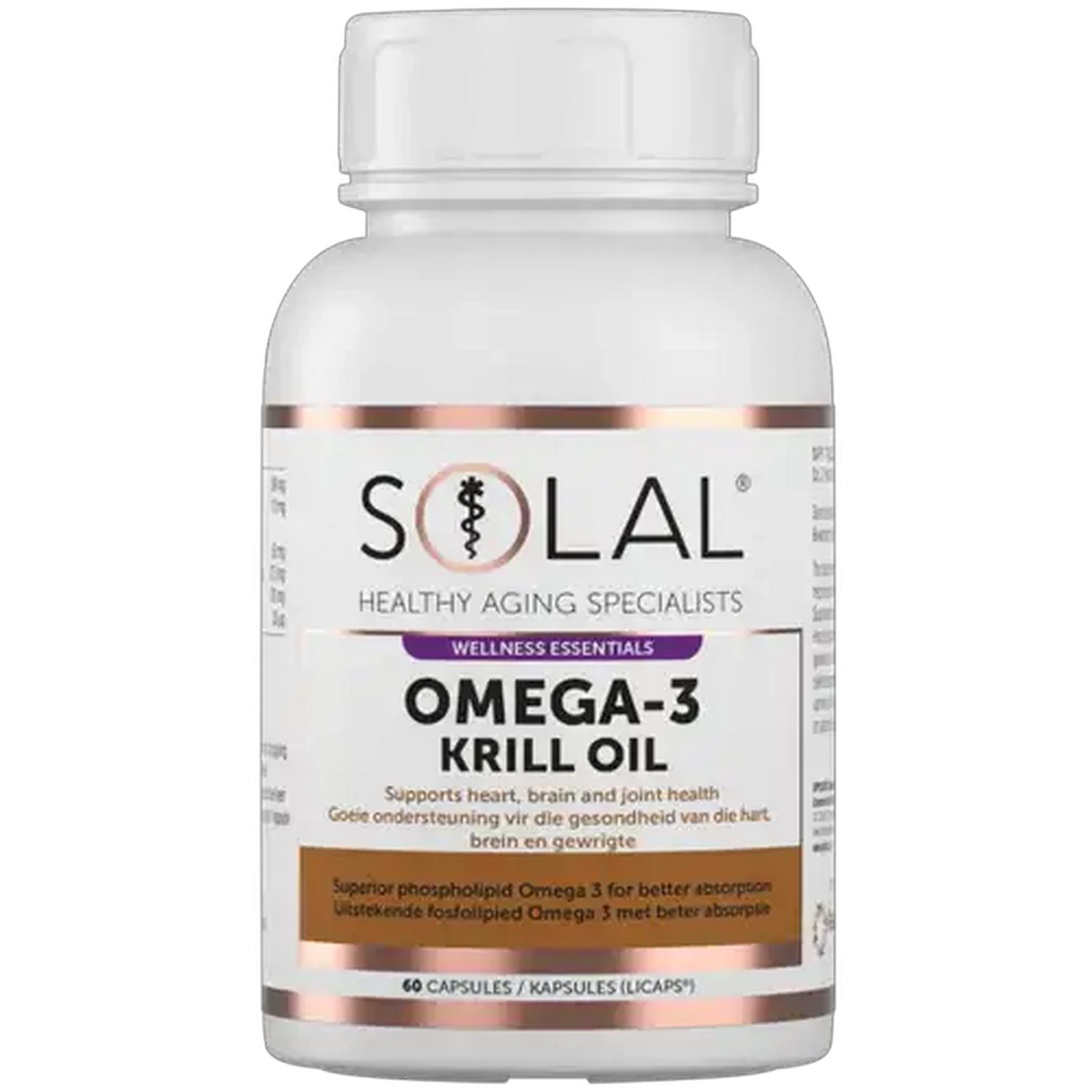 Image of Solal Wellness Essentials Omega-3 Krill Oil Tablets 60 Pack