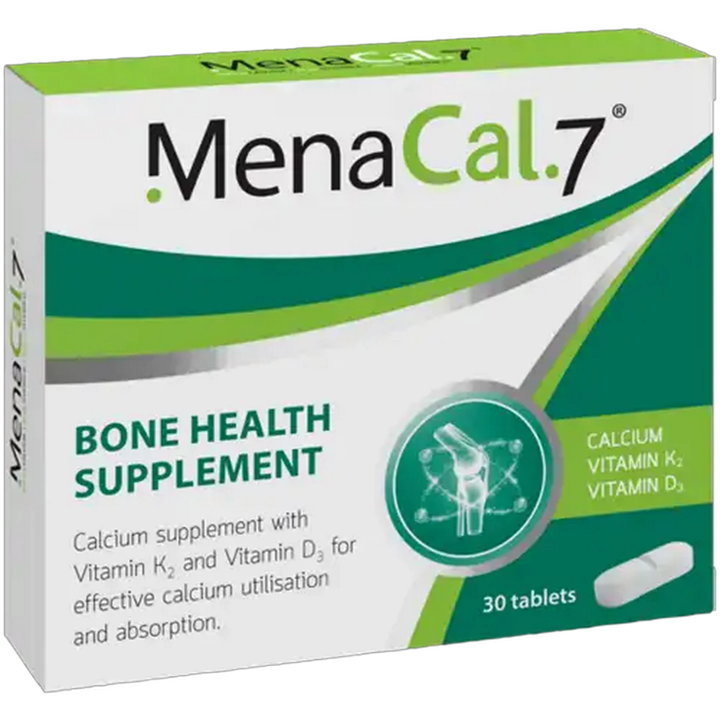 Image of MenaCal.7 Bone Health Supplement Tablets 30 Pack