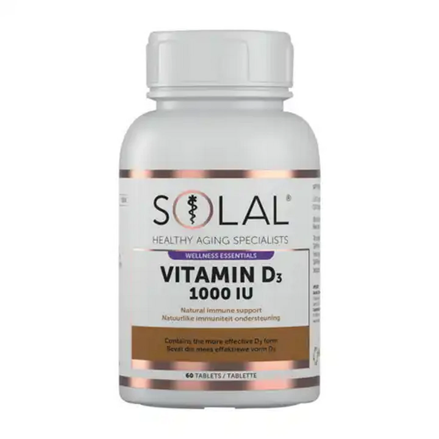 Image of Solal Vitamin D3 1000IU Tablets 60 Pack