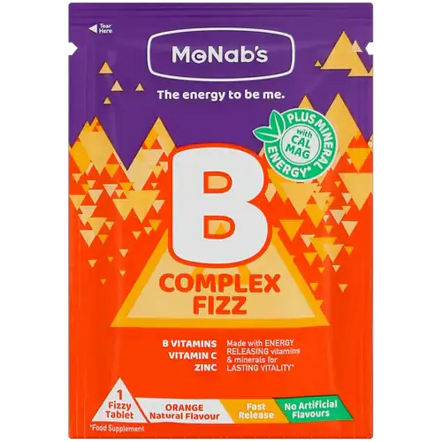 Image of McNab's B Complex Fizz Orange Flavour