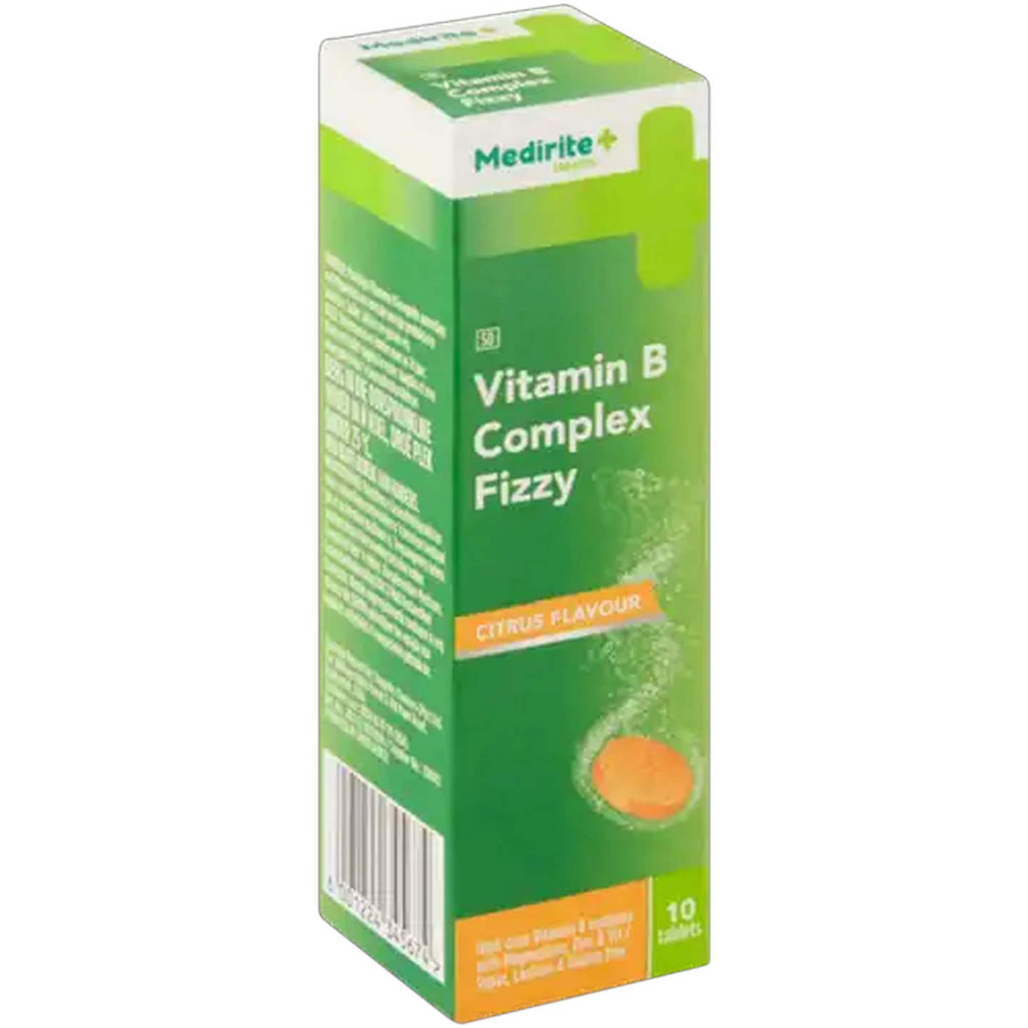 Image of Medirite Vitamin B Complex Citrus Flavour Fizzy Effervescent Tablets 10 Pack