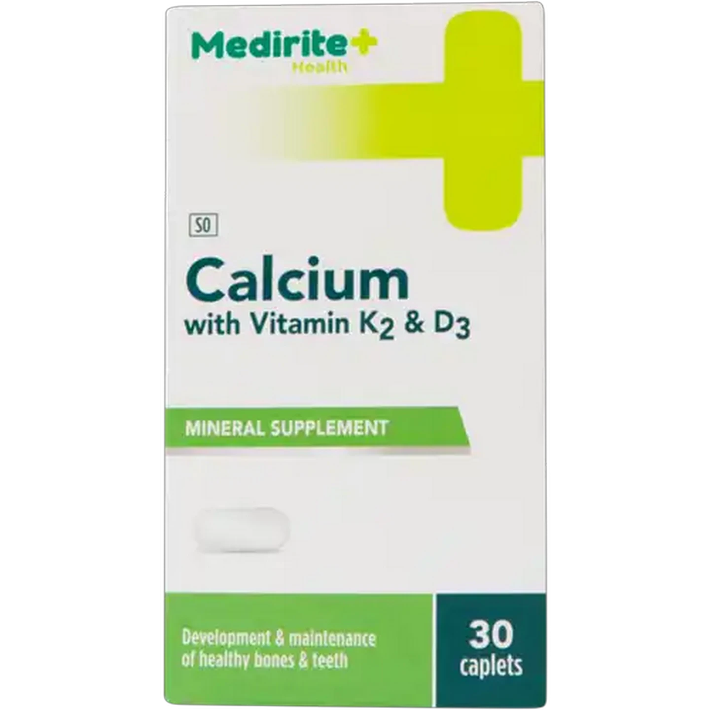 Image of Medirite Calcium With Vitamin K2 & D3 Tablets 30 Pack