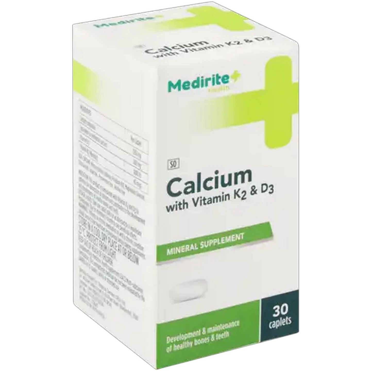 Image of Medirite Calcium With Vitamin K2 & D3 Tablets 30 Pack