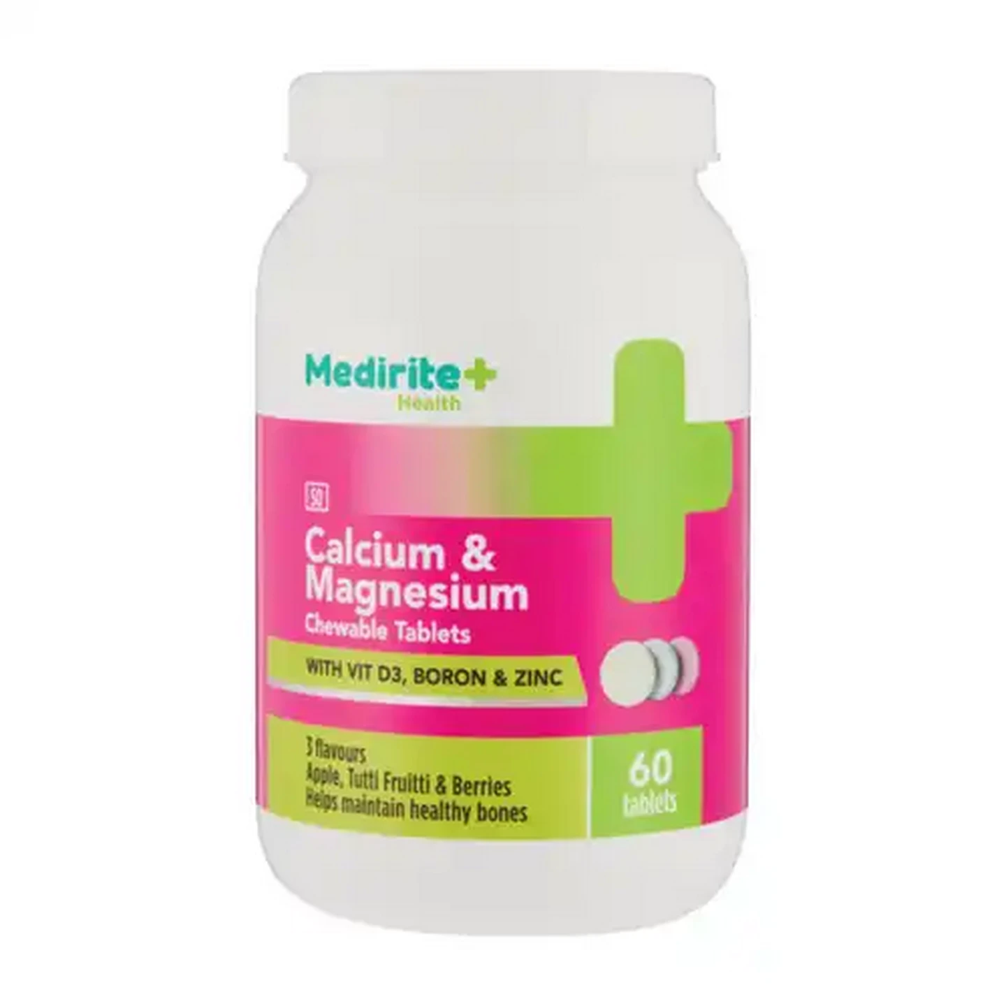 Image of Medirite Calcium & Magnesium Chewable 60 Tablets