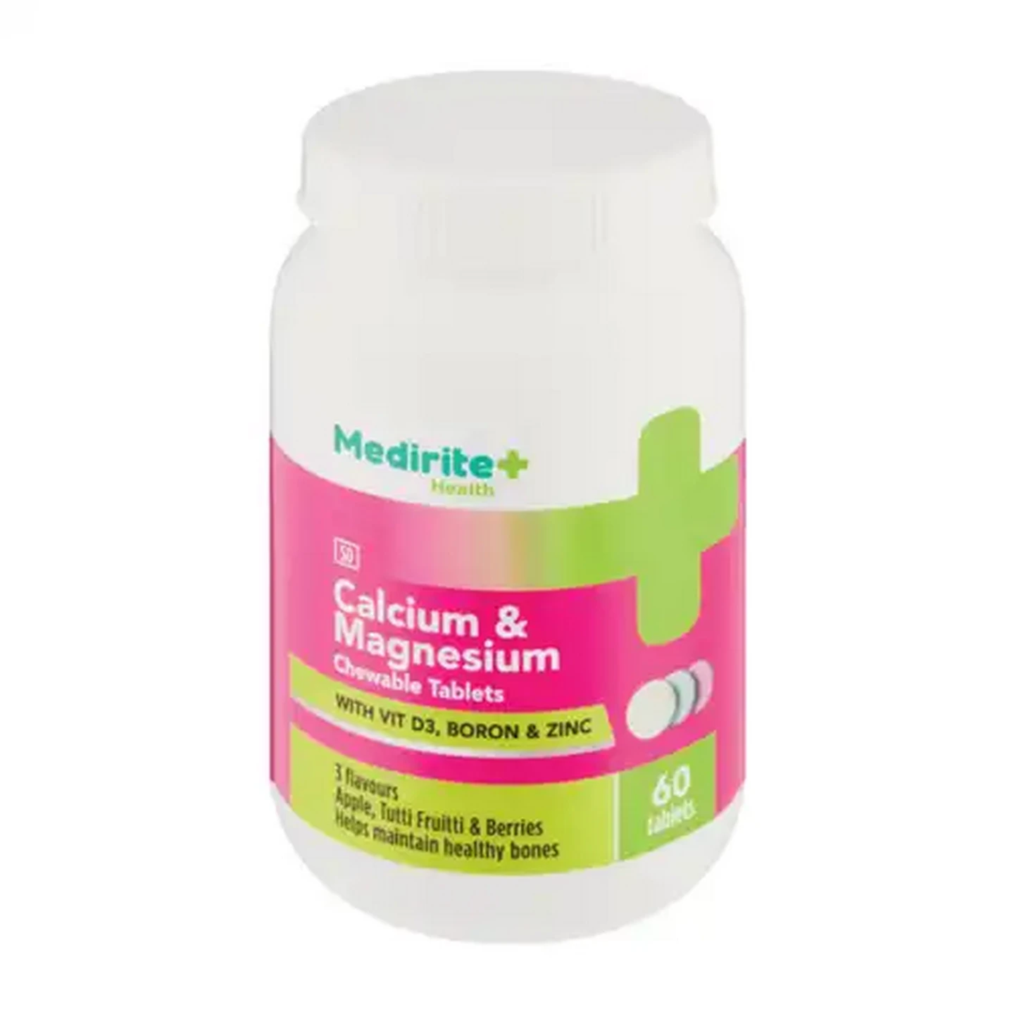 Image of Medirite Calcium & Magnesium Chewable 60 Tablets