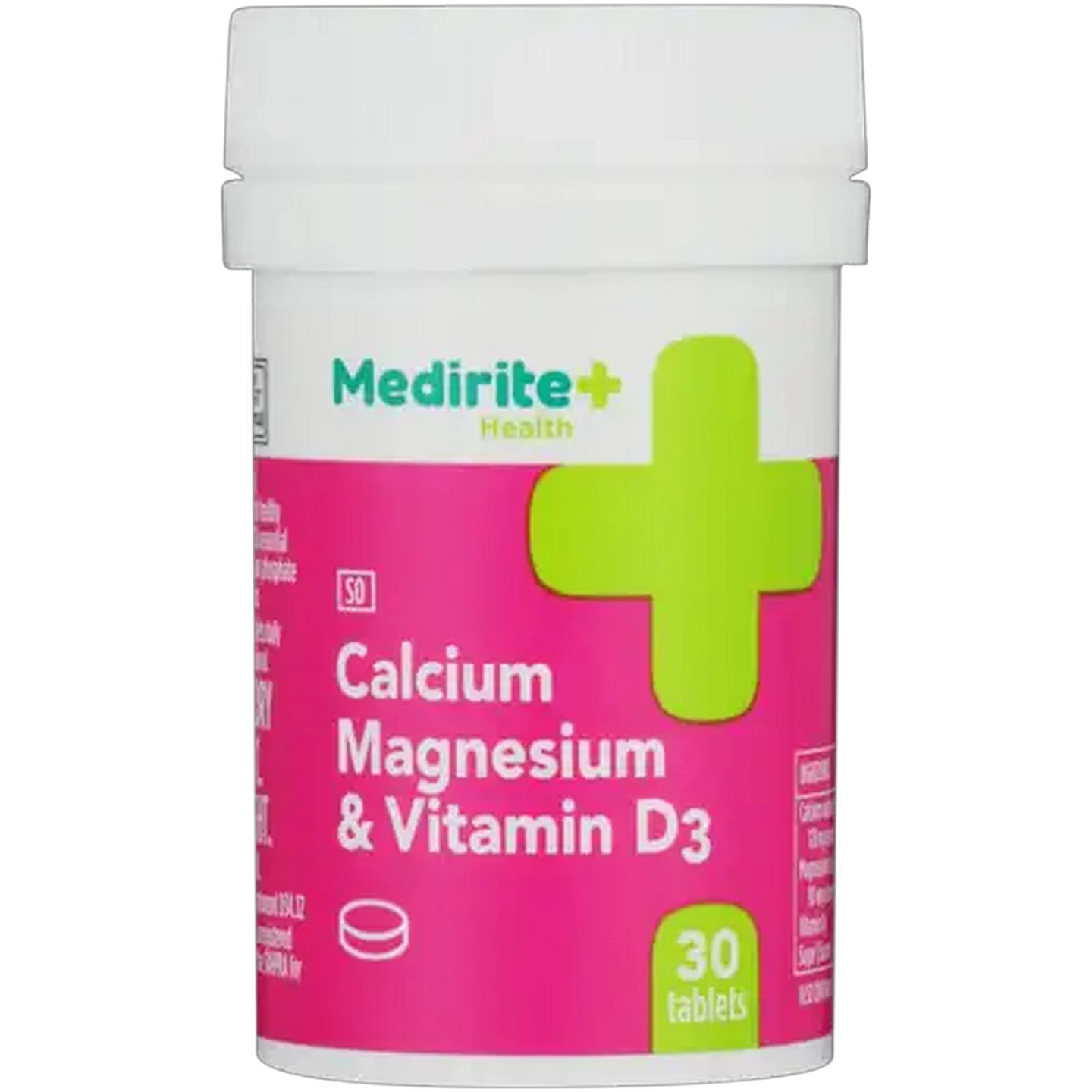 Image of Medirite Calcium Magnesium & Vitamin D3 30 Tablets