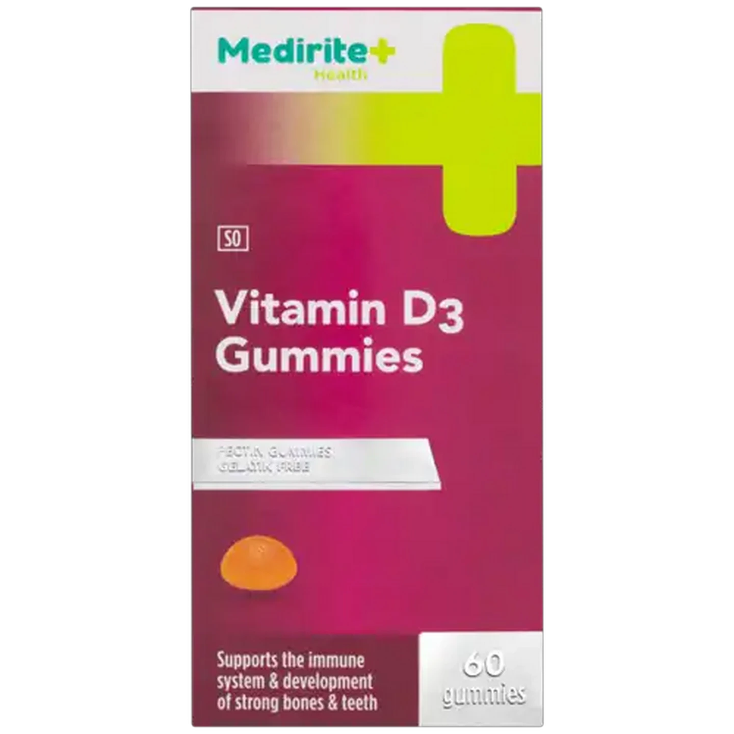 Image of Medirite Vitamin D3 Gummies 60 Pack
