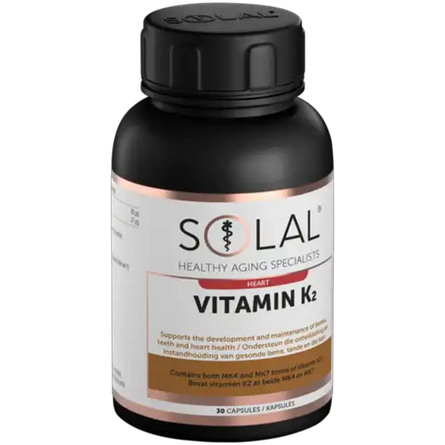Image of Solal Vitamin K2 Capsules 30 Pack