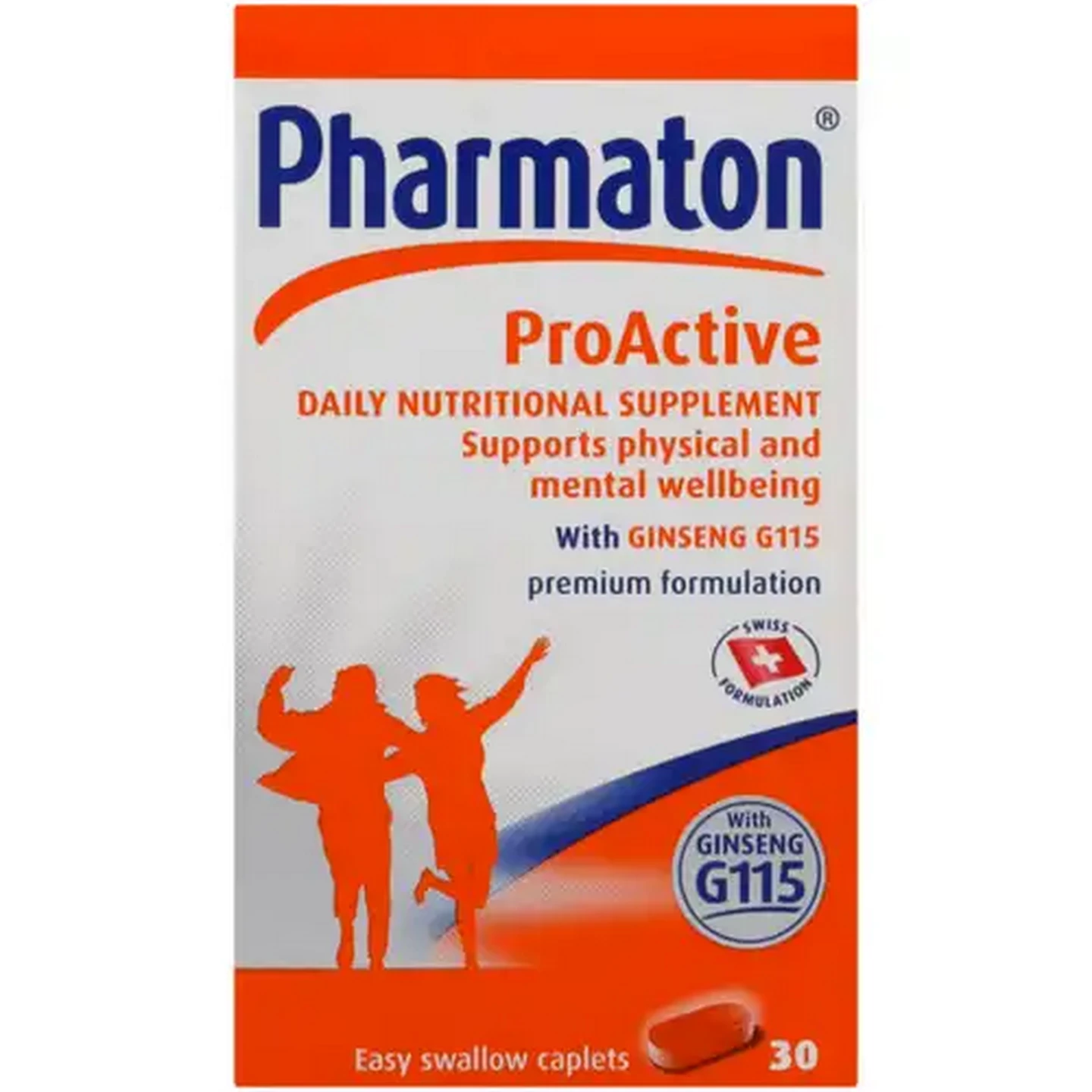 Image of Pharmaton ProActive Daily Nutritional Supplement Caplets 30 Pack