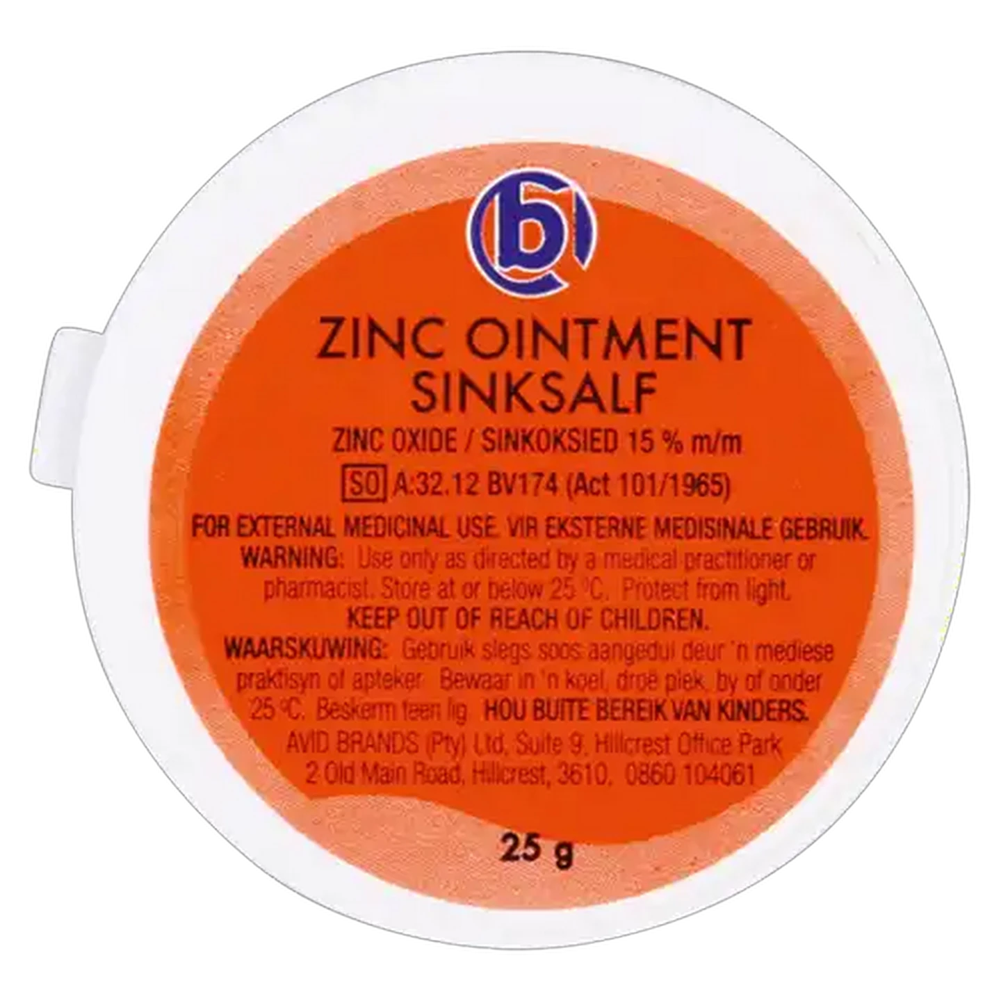 Image of Virata Health Zinc Ointment 25g