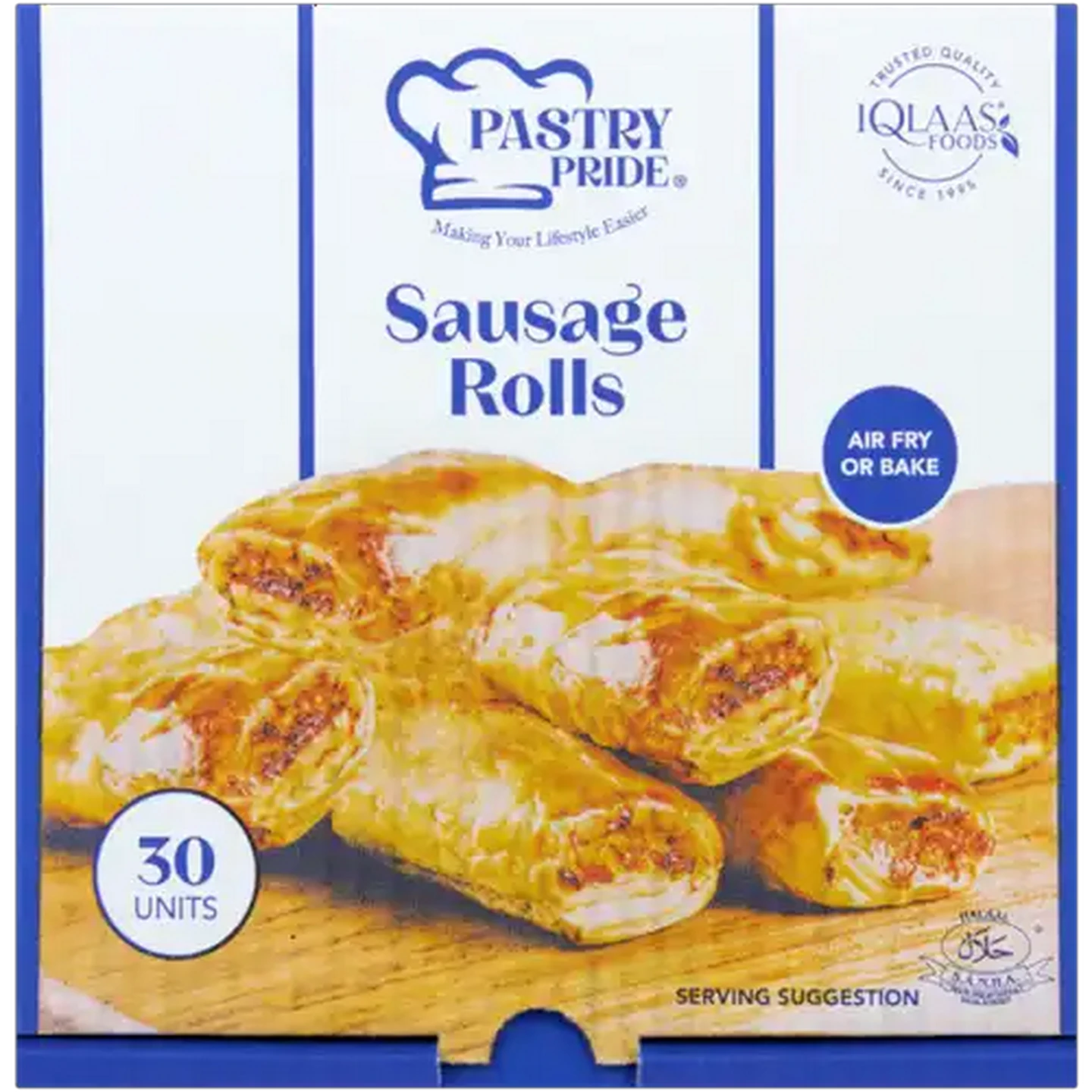 Image of Pastry Pride Frozen Sausage Rolls 30-Pack
