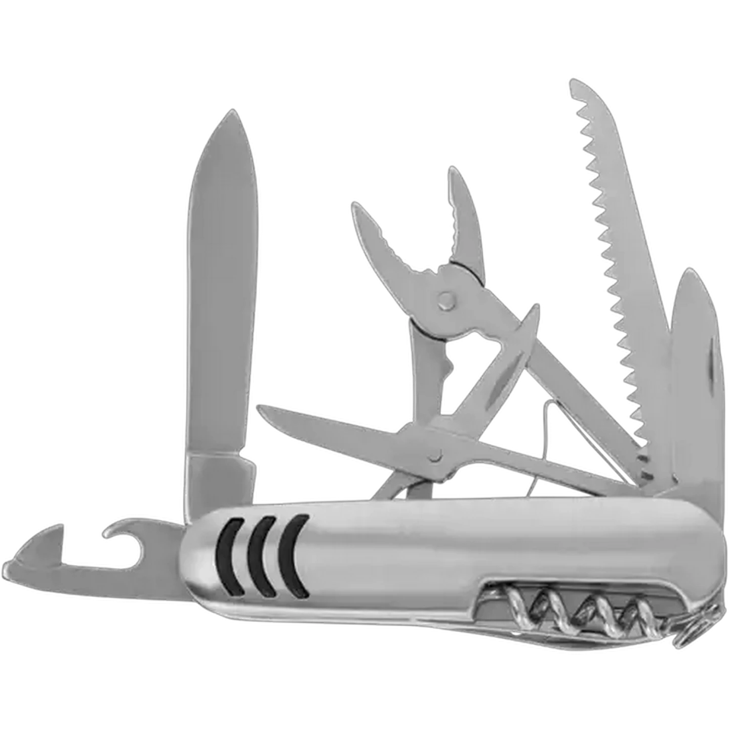 Image of Camper Silver Multi-Function Pocket Knife & Pouch Set 2 Piece