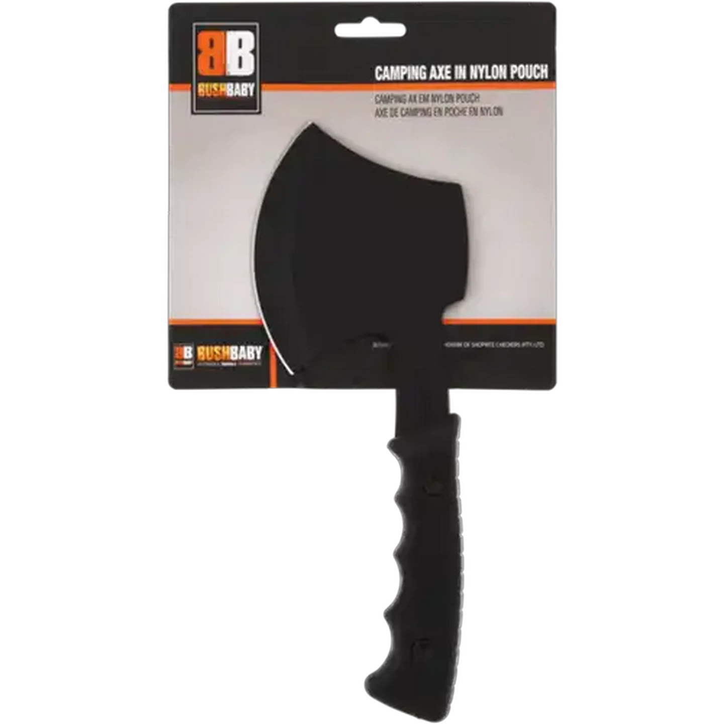Image of Bush Baby Black Camping Axe & Nylon Pouch Set 2 Piece