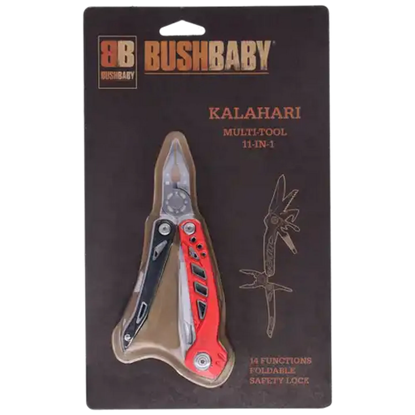 Image of Bush Baby Orange Kalahari 11-in-1 Multi-Tool
