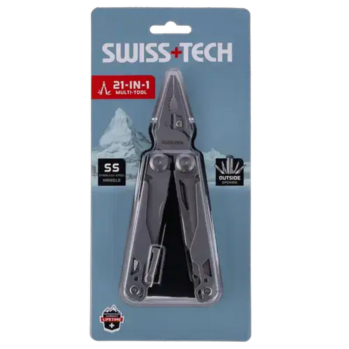 Shoprite ZA | SWISS+TECH 21-In-1 Stainless Steel Multitool