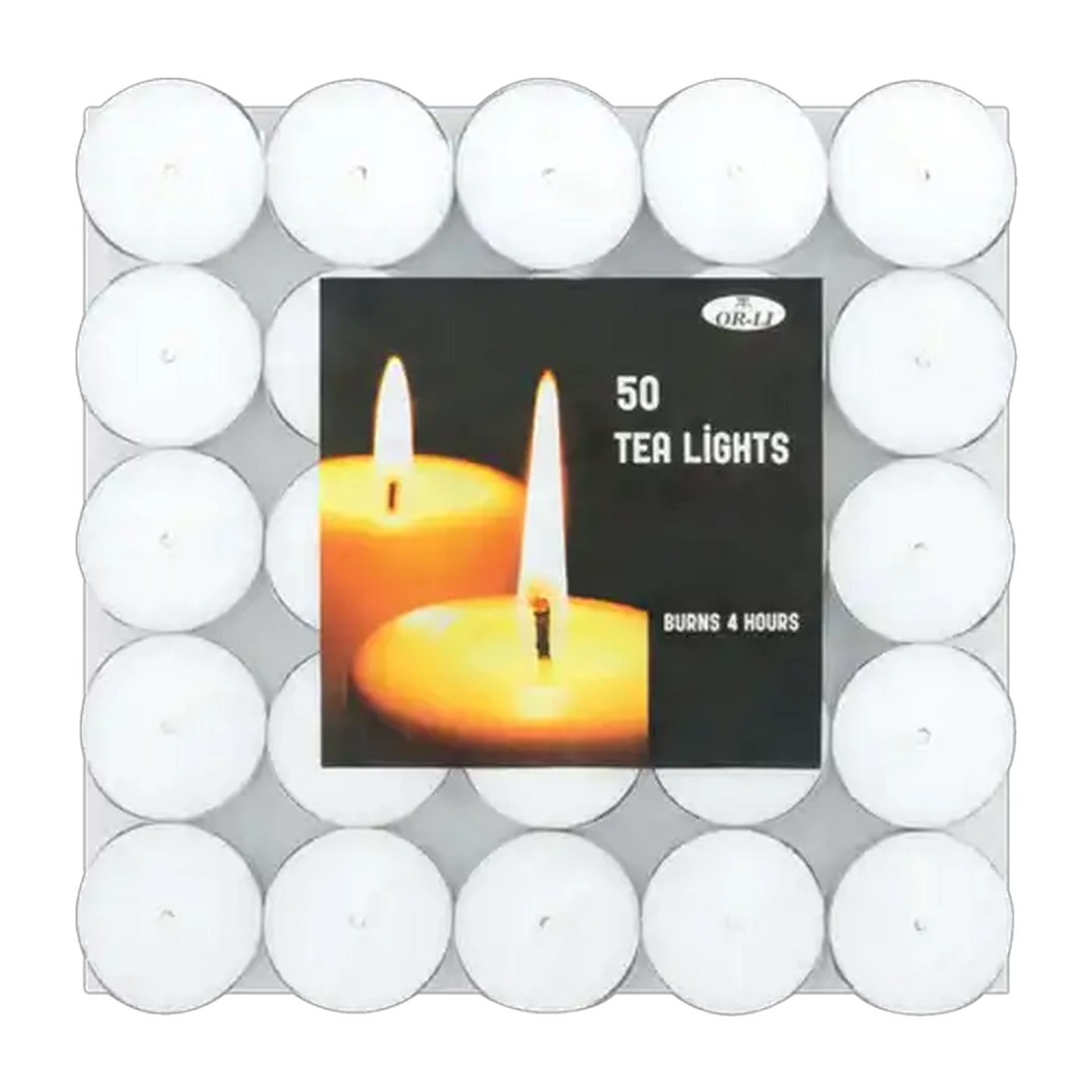 Image of Or-Li Tea Light Candles 50 Pack