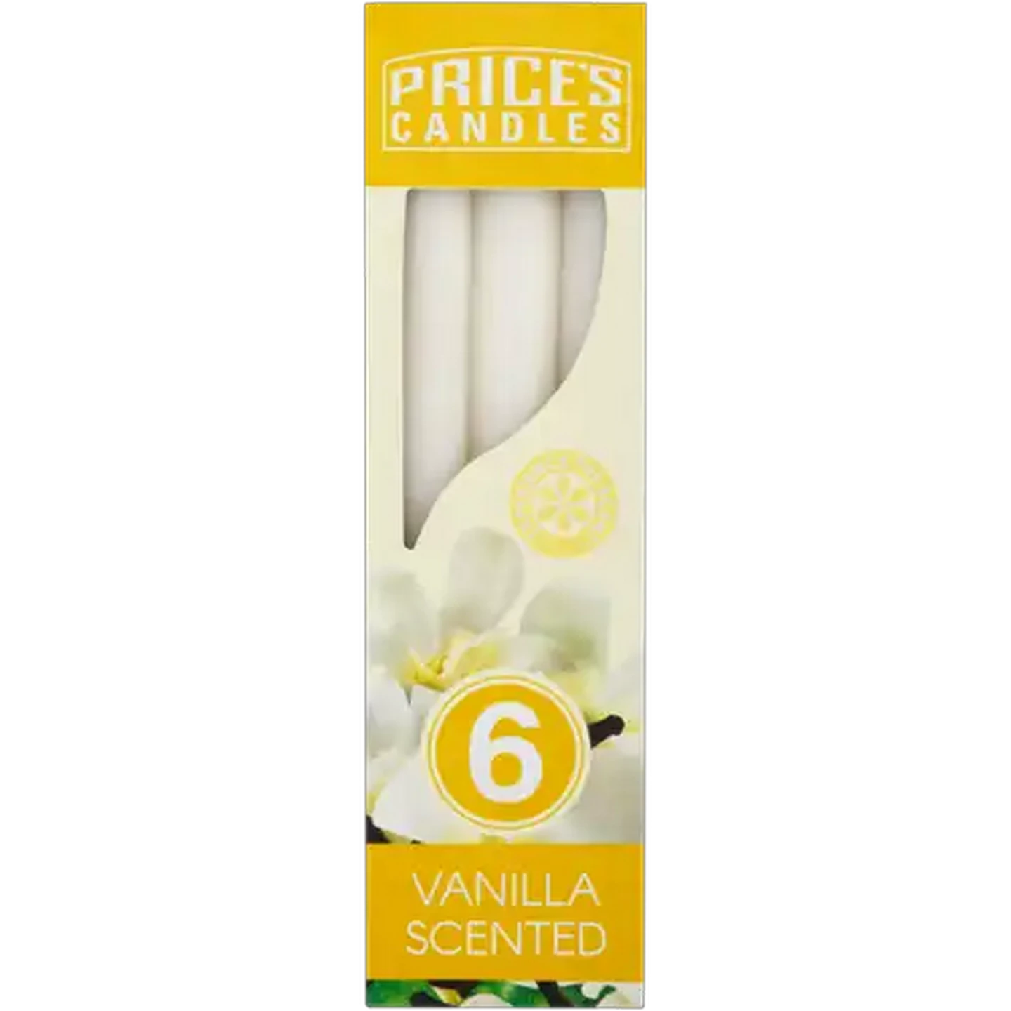 Image of Price's Candles Vanilla Scented Candles 6-Pack