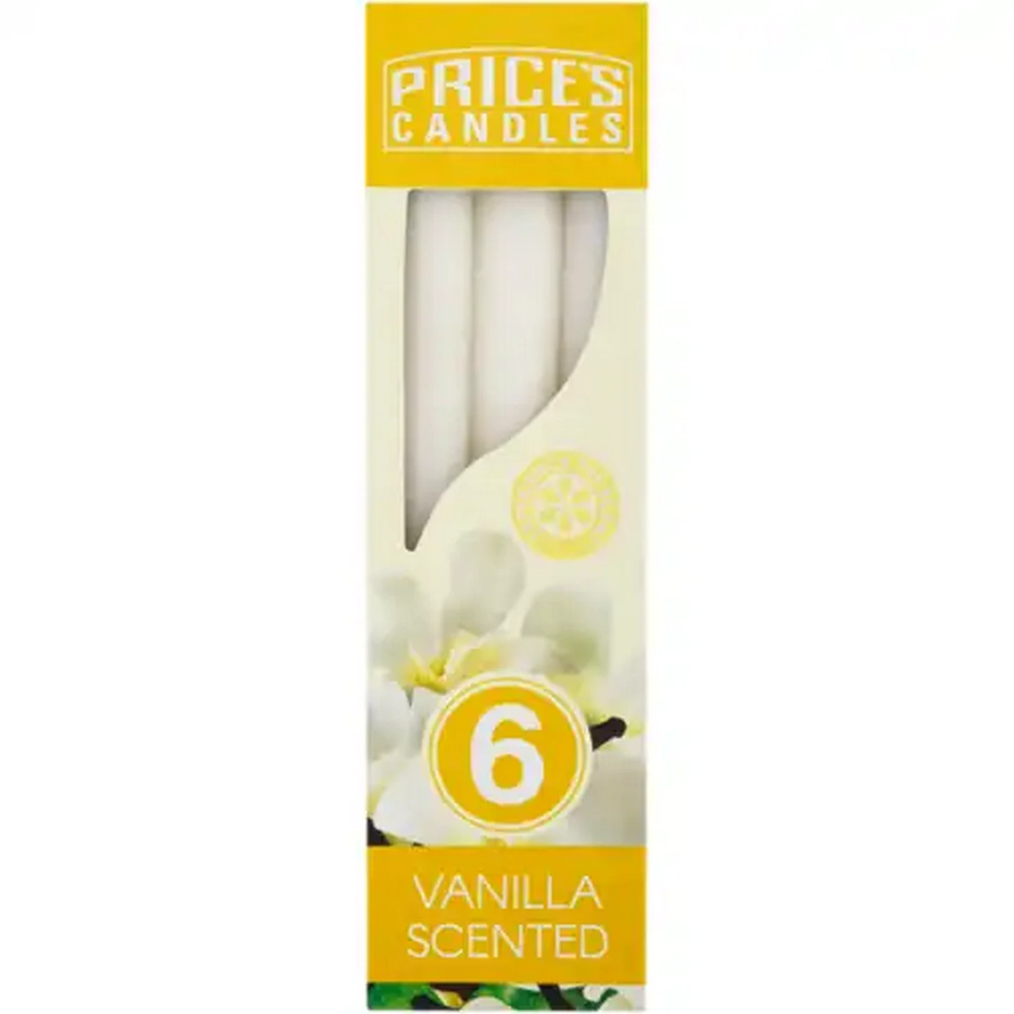 Image of Price's Candles Vanilla Scented Candles 6-Pack