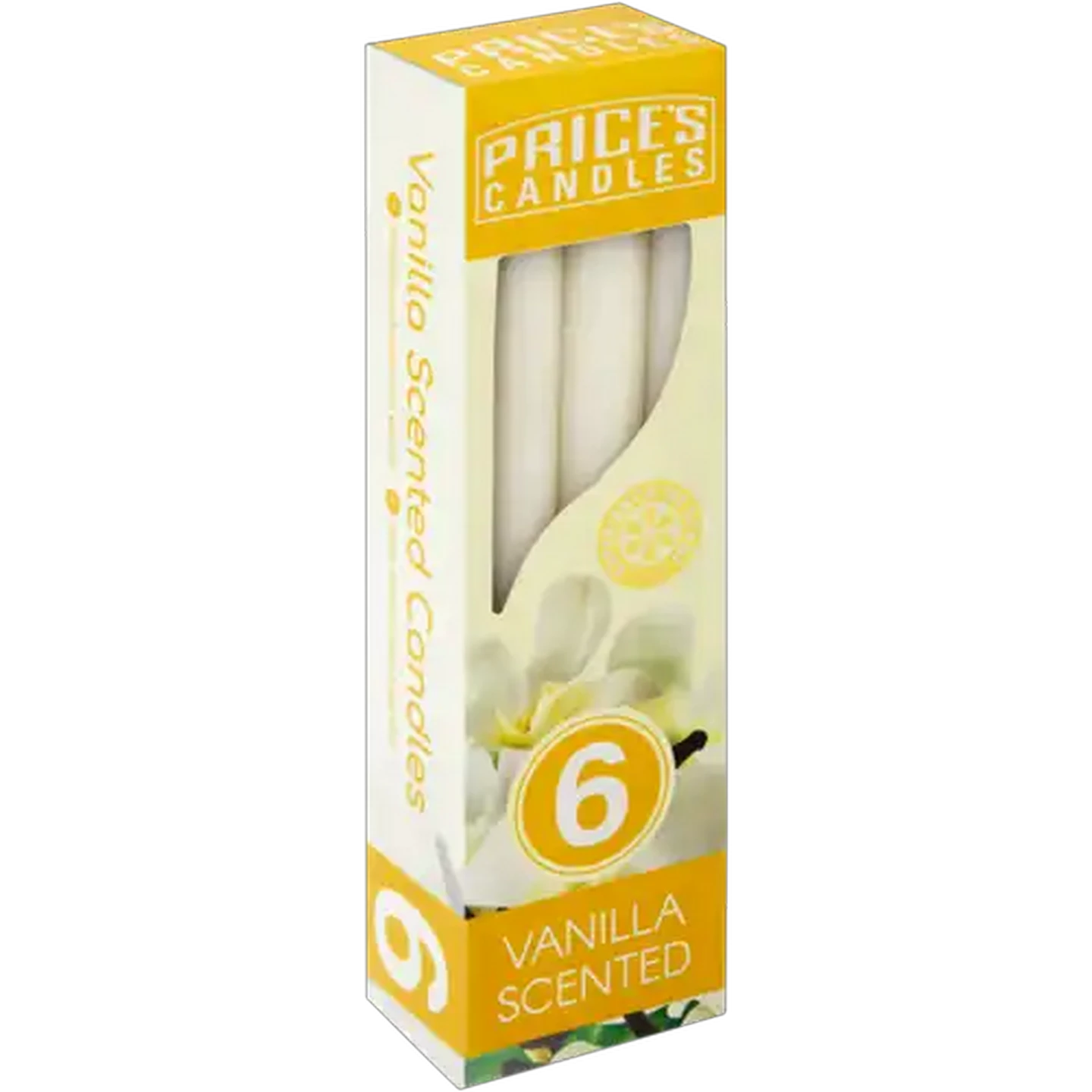 Image of Price's Candles Vanilla Scented Candles 6-Pack