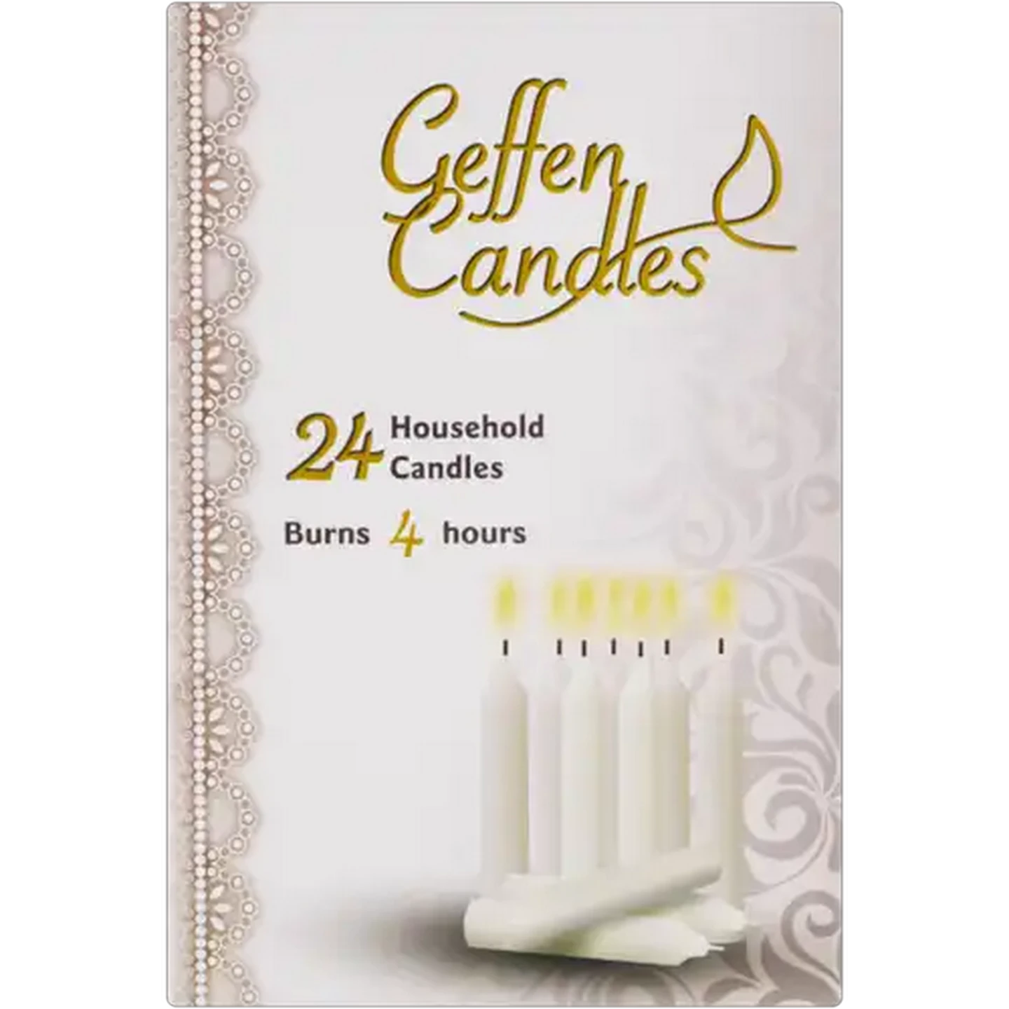 Image of Geffen Household Candles 24-Pack