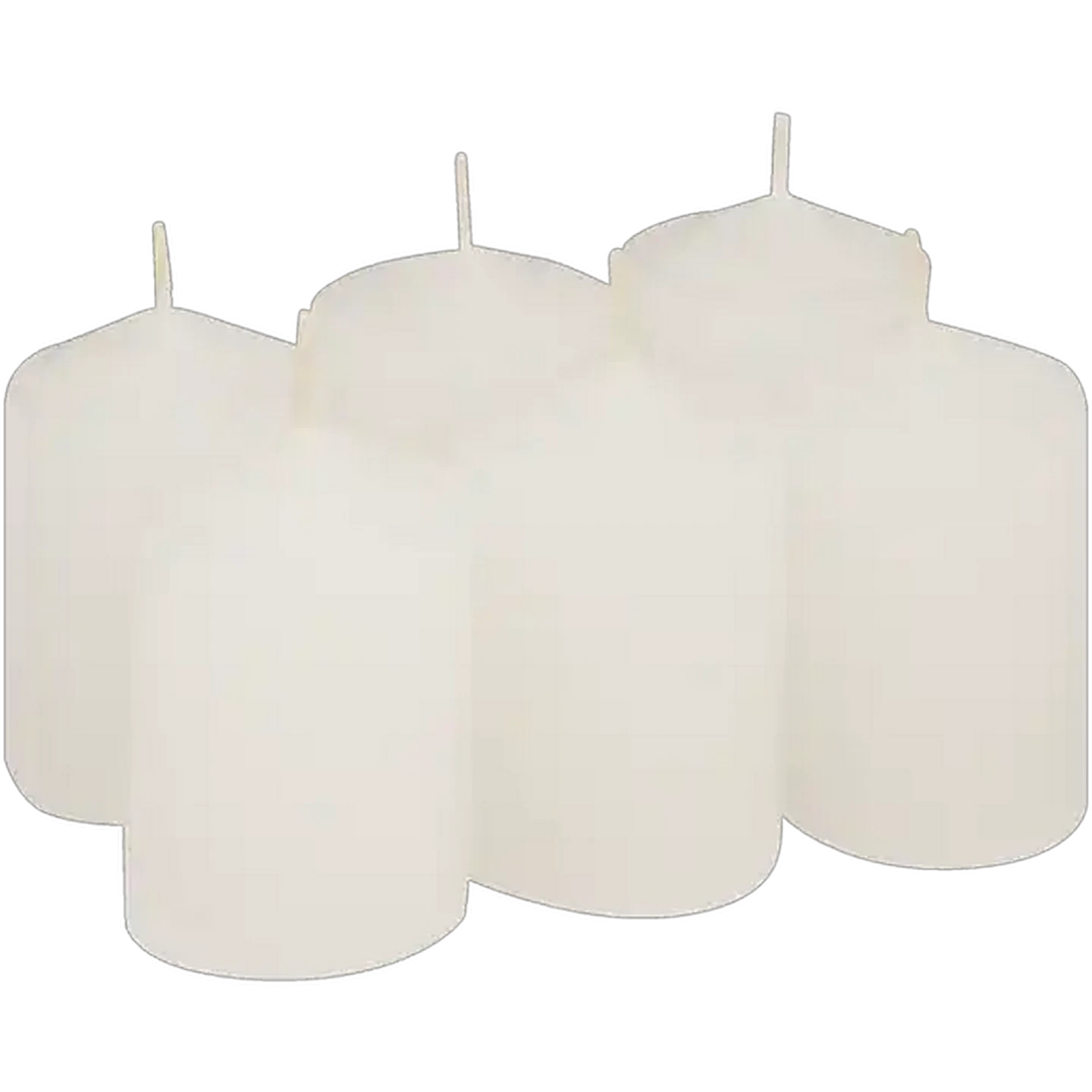 Image of Kapula White Frosted Votive Candles 6-Pack