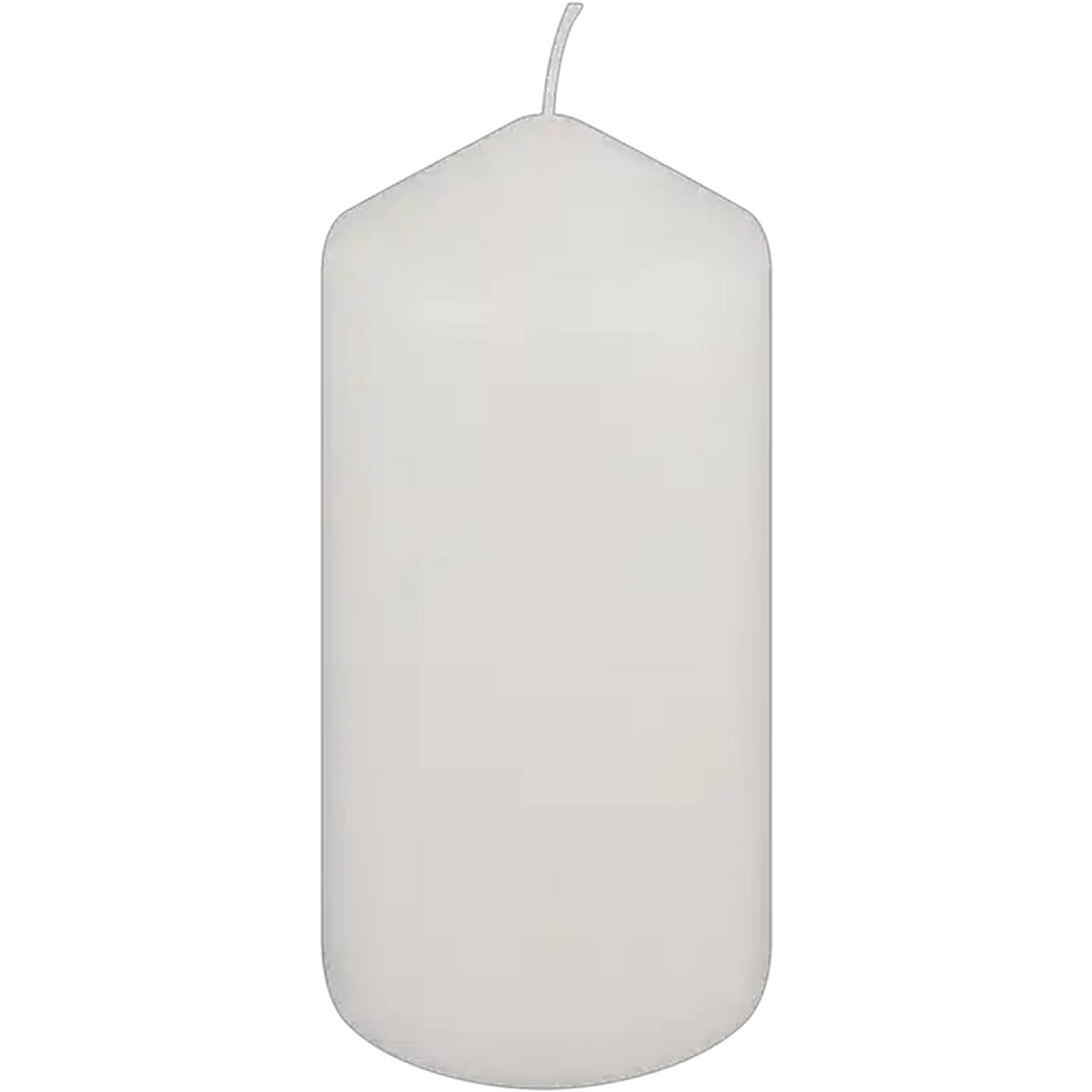 Image of Clover Leaf Candles White Pillar Candle 15cm