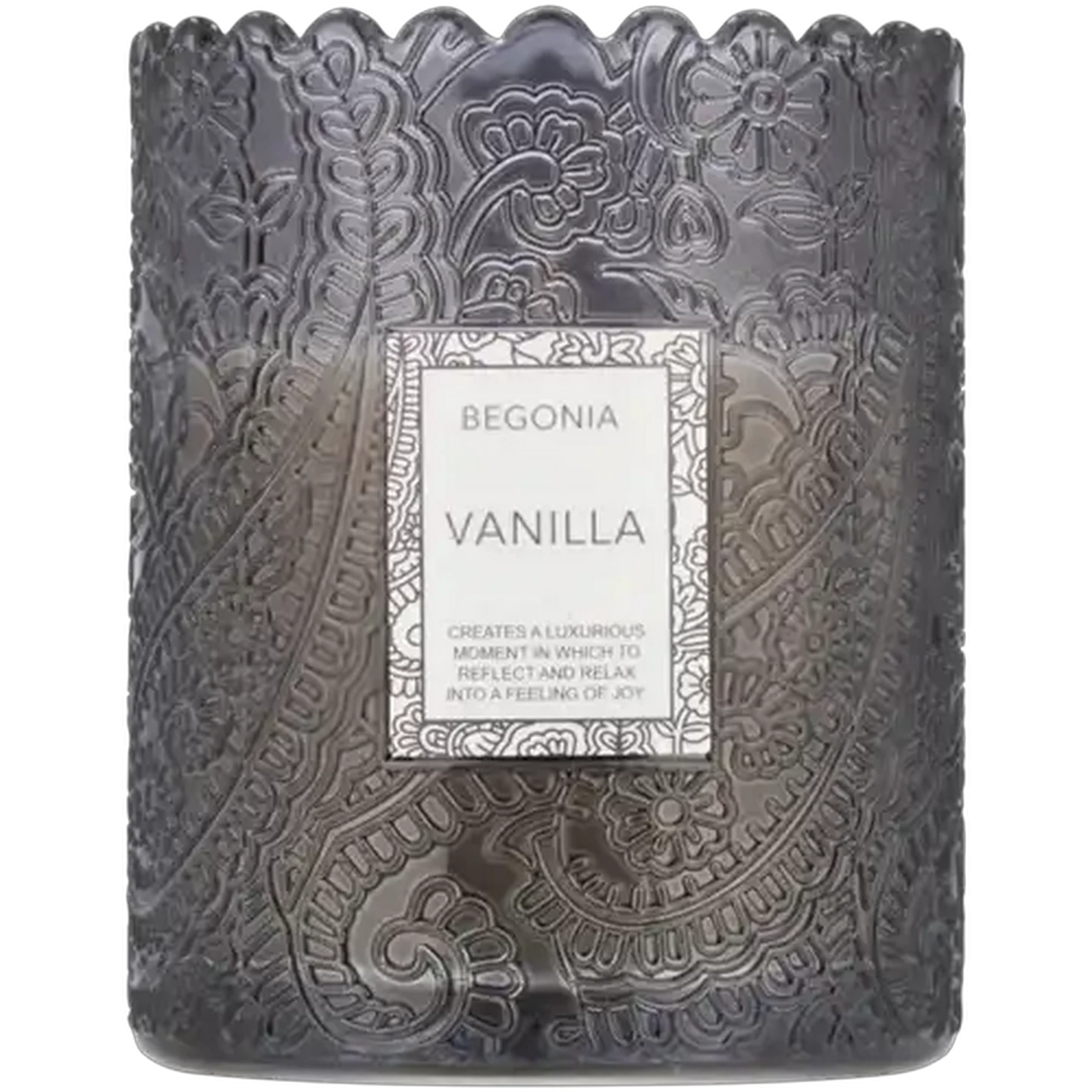 Image of Begonia Vanilla Scented Candle 10cm