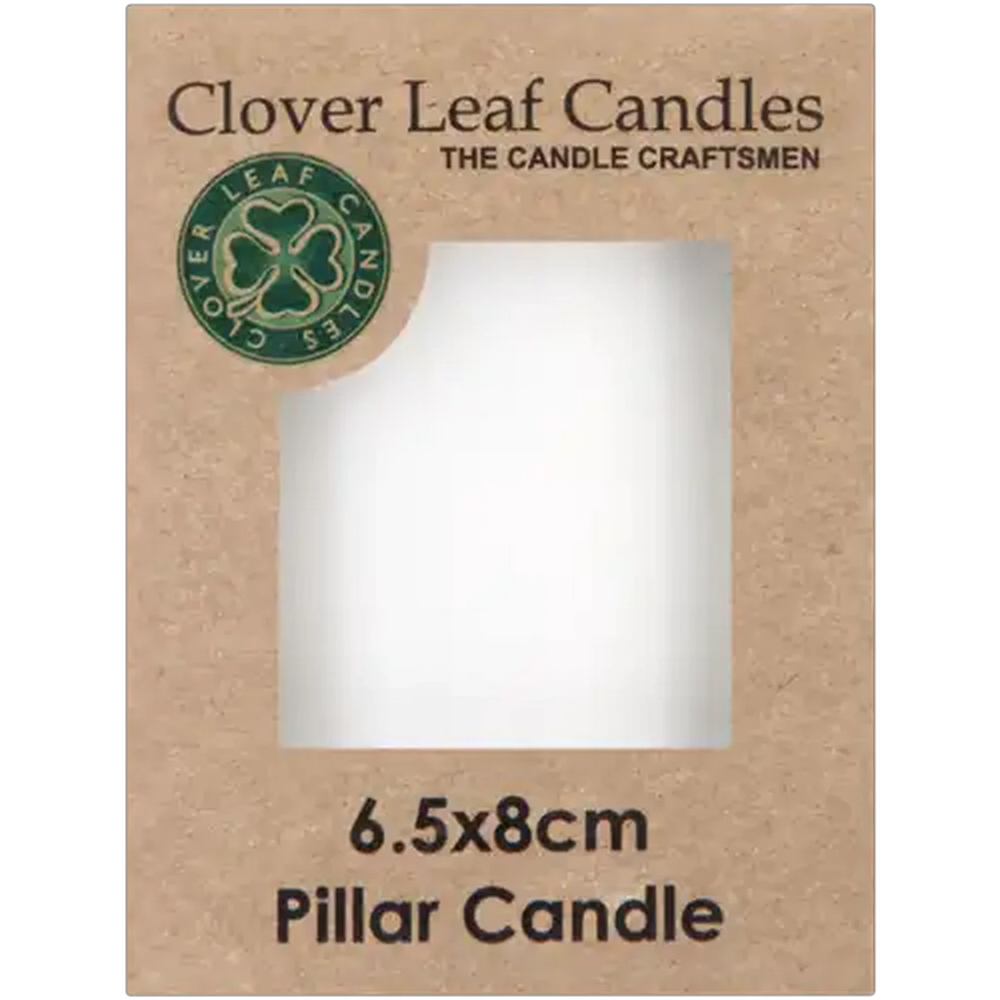 Image of Clover Leaf Candles Pillar Candle 65mm x 80mm