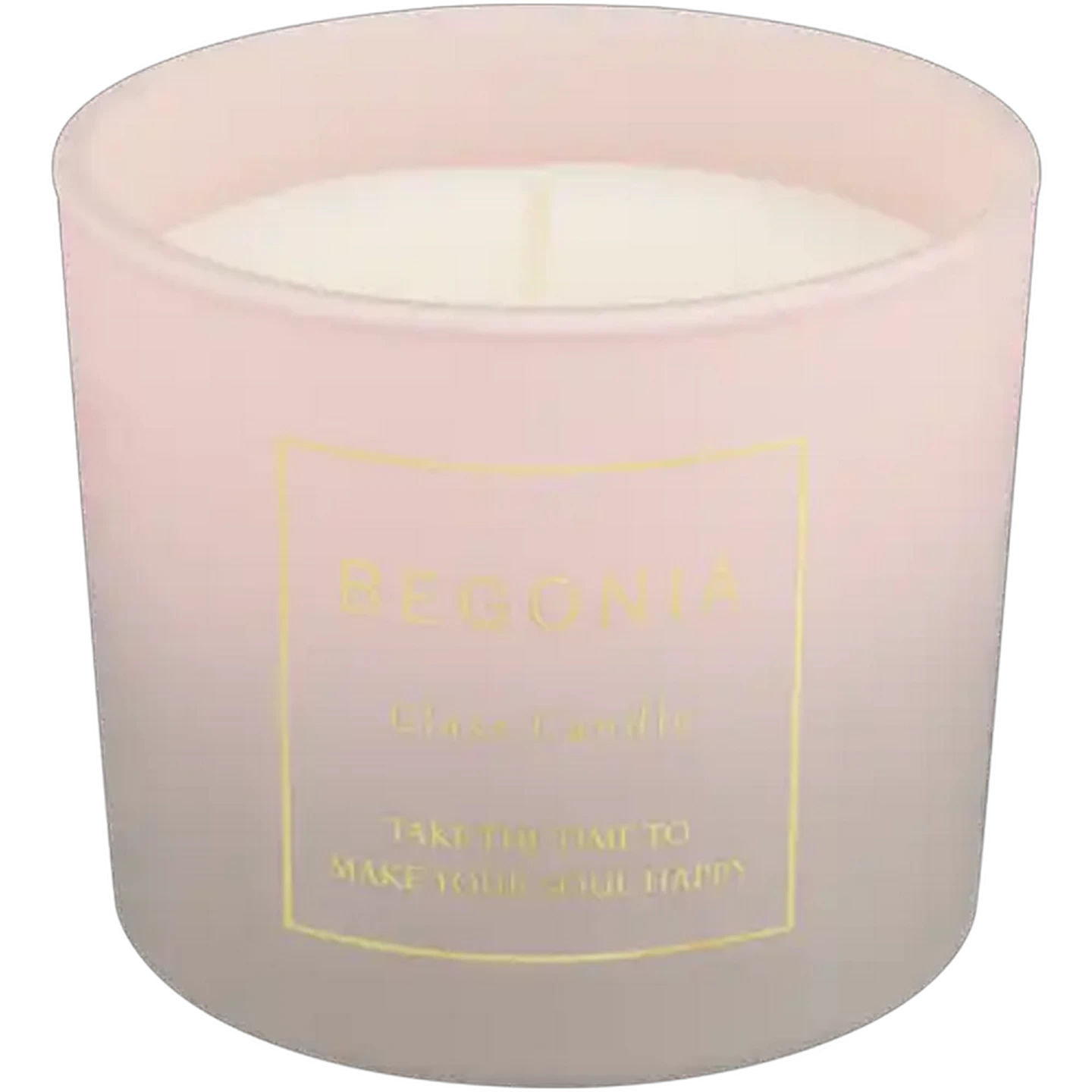 Image of Begonia Glass Candle 7.8cm