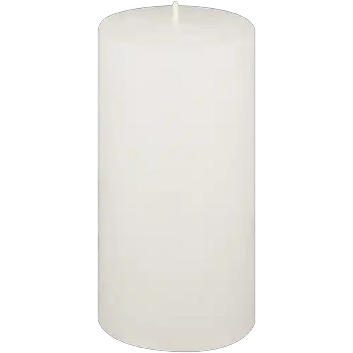 Image of Kapula White Frosted Pillar Candle 15cm