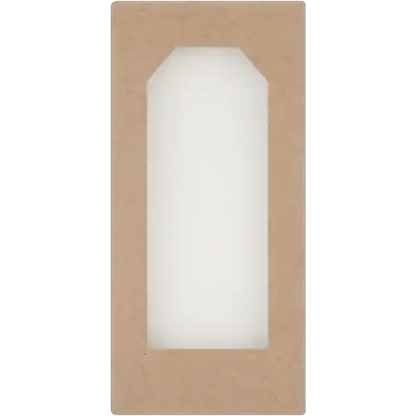 Image of Clover Leaf Candles White Square Pillar Candle 13.5cm