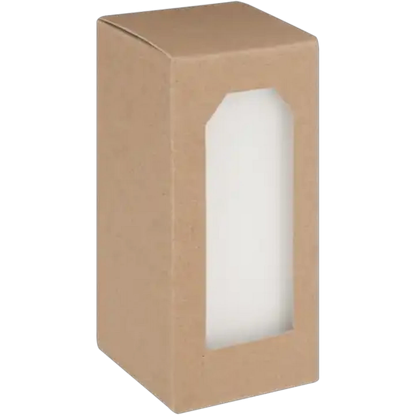 Image of Clover Leaf Candles White Square Pillar Candle 13.5cm