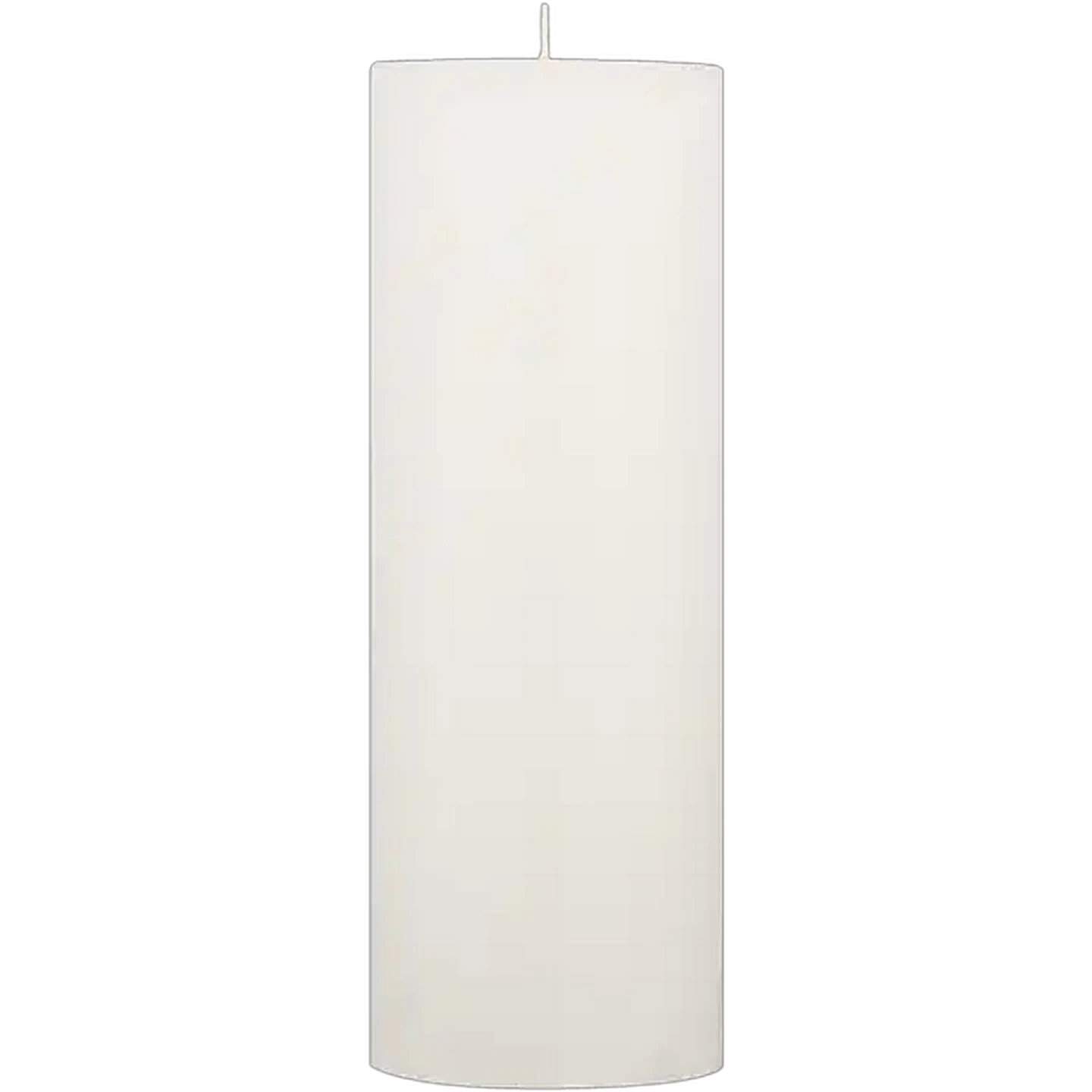Image of Kapula White Frosted Pillar Candle 20cm