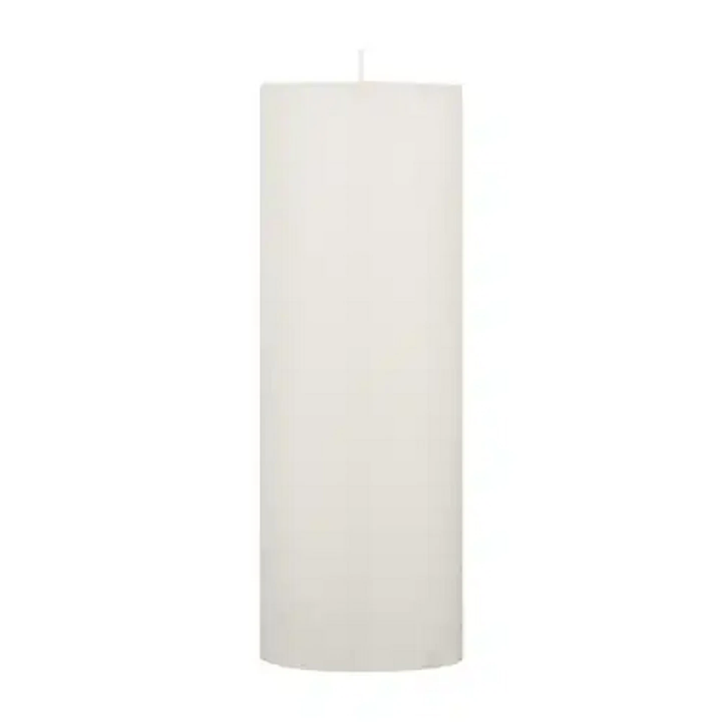 Image of Kapula White Frosted Pillar Candle 20cm